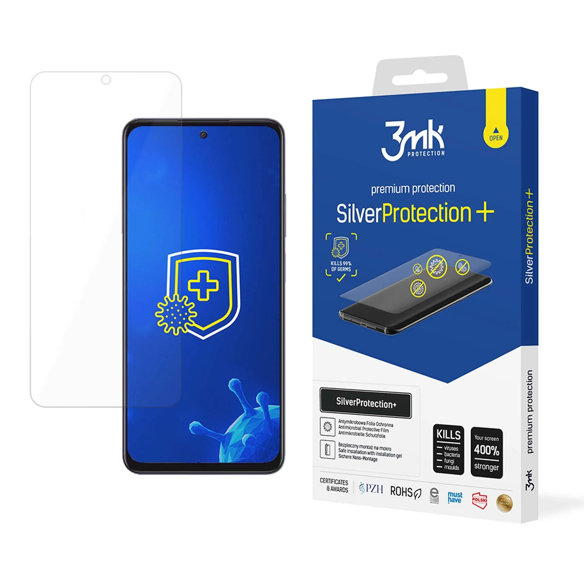 Anti-Shock Protective Film for Oppo A3 Pro 5G / Energy - 3mk SilverProtection+