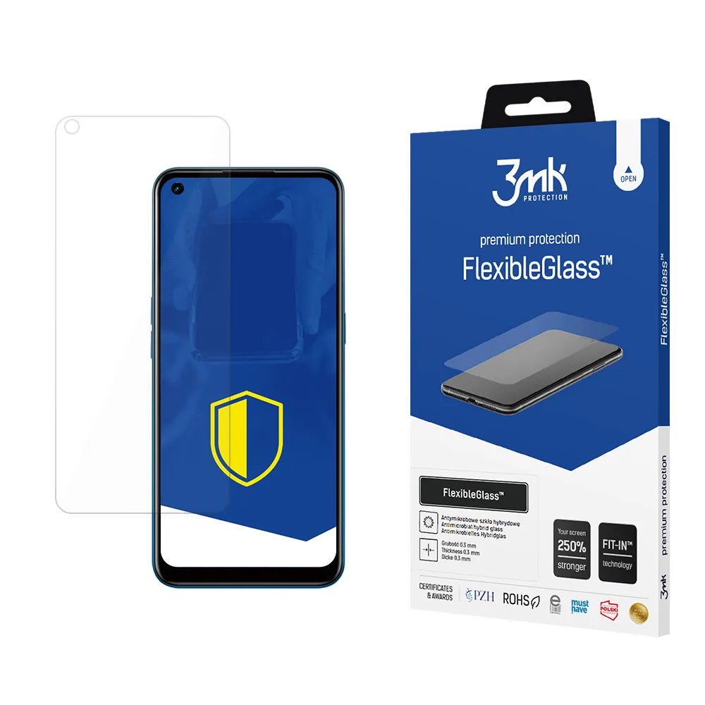 Shatterproof hybrid glass on Oppo A53 2020/A53s - 3mk FlexibleGlass™
