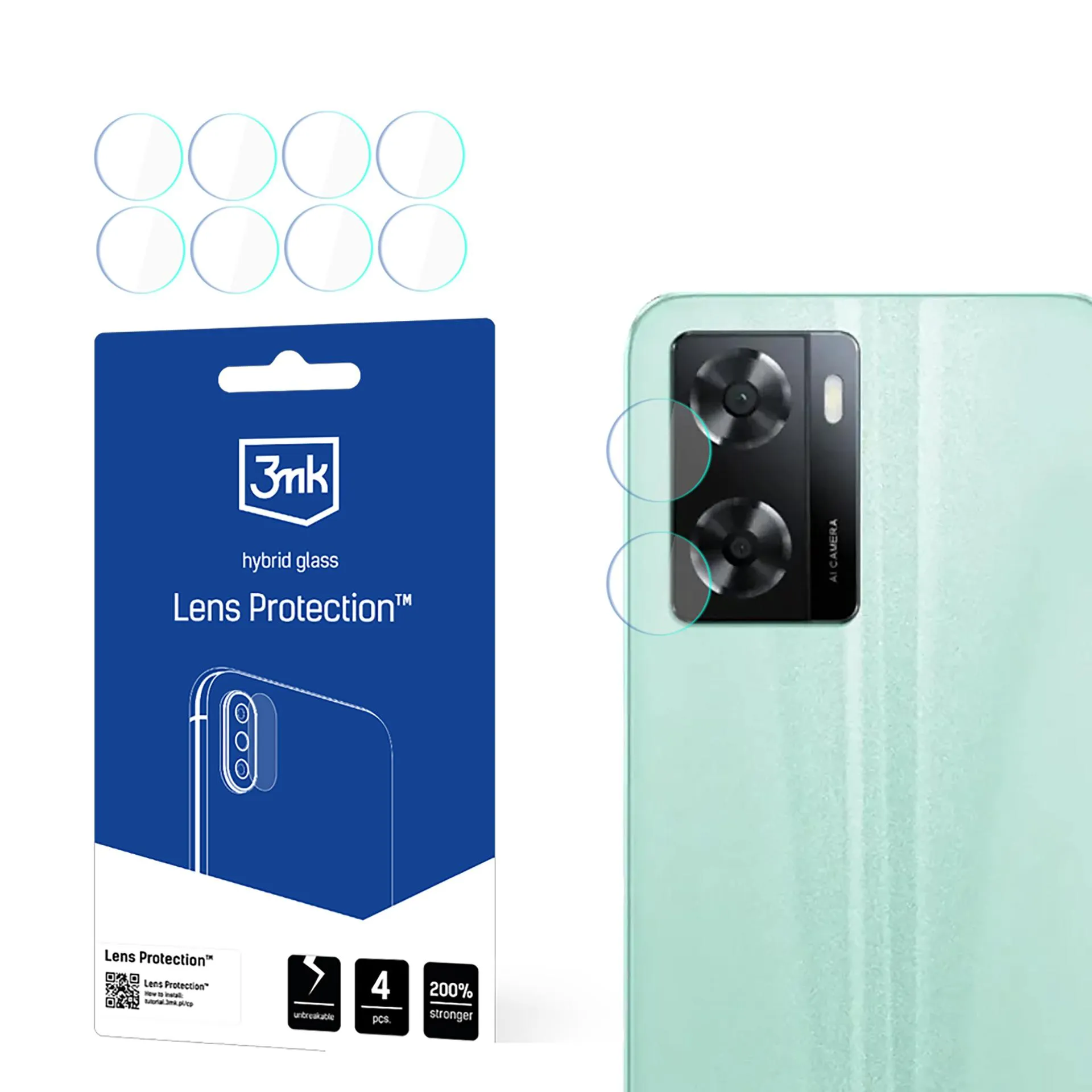 Lens glass for Oppo A57 5G - 3mk Lens Protection