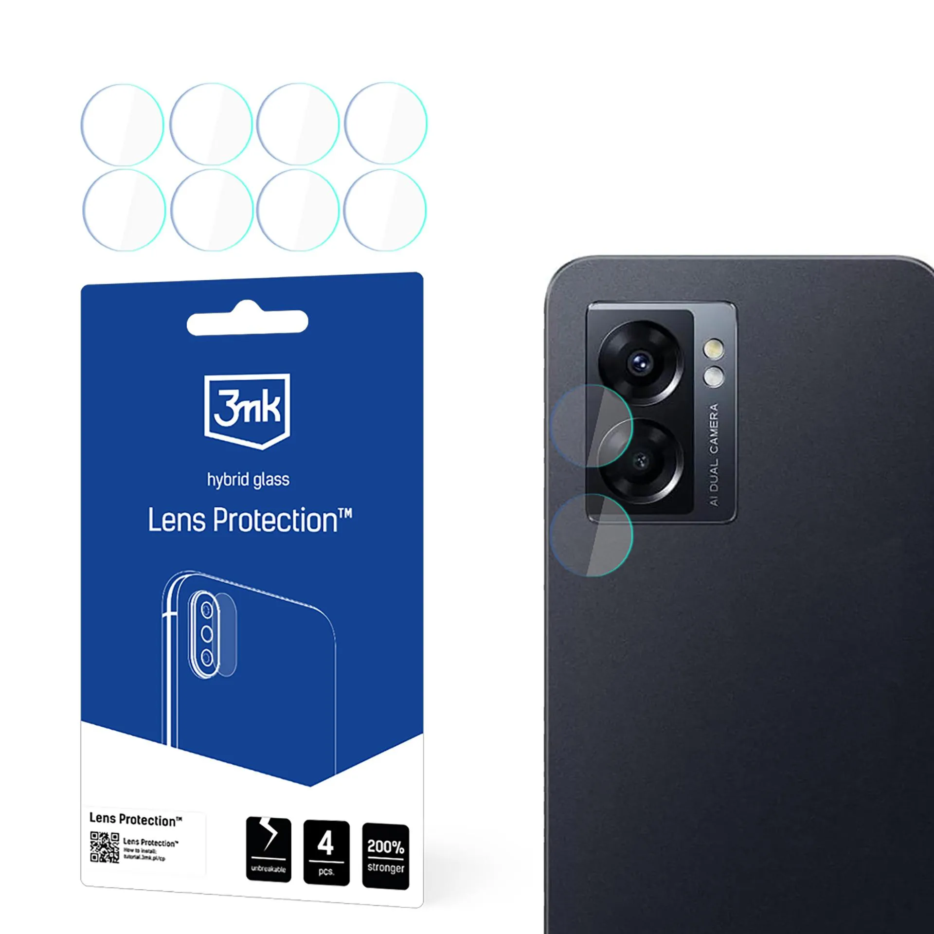 Lens glass for Oppo A77 5G - 3mk Lens Protection