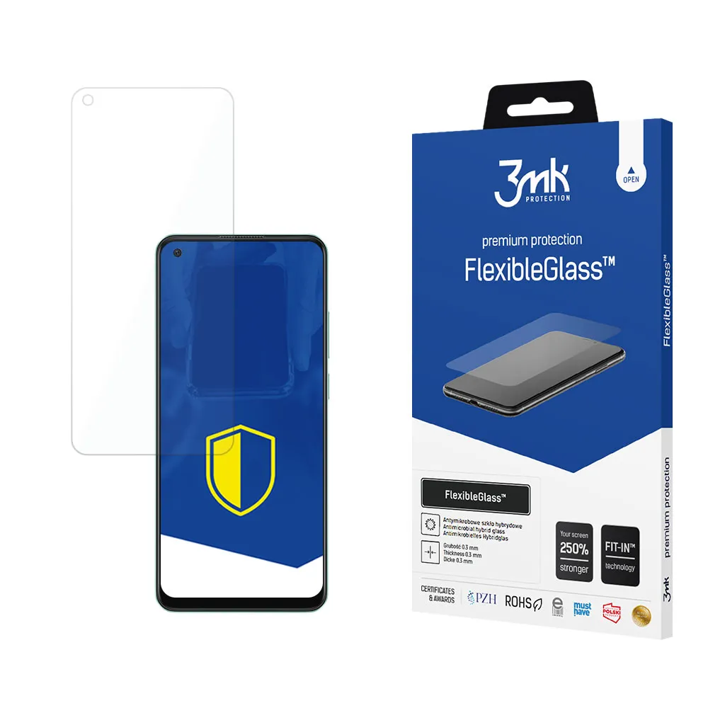 Shatterproof hybrid glass on Oppo A78 4G - 3mk FlexibleGlass™