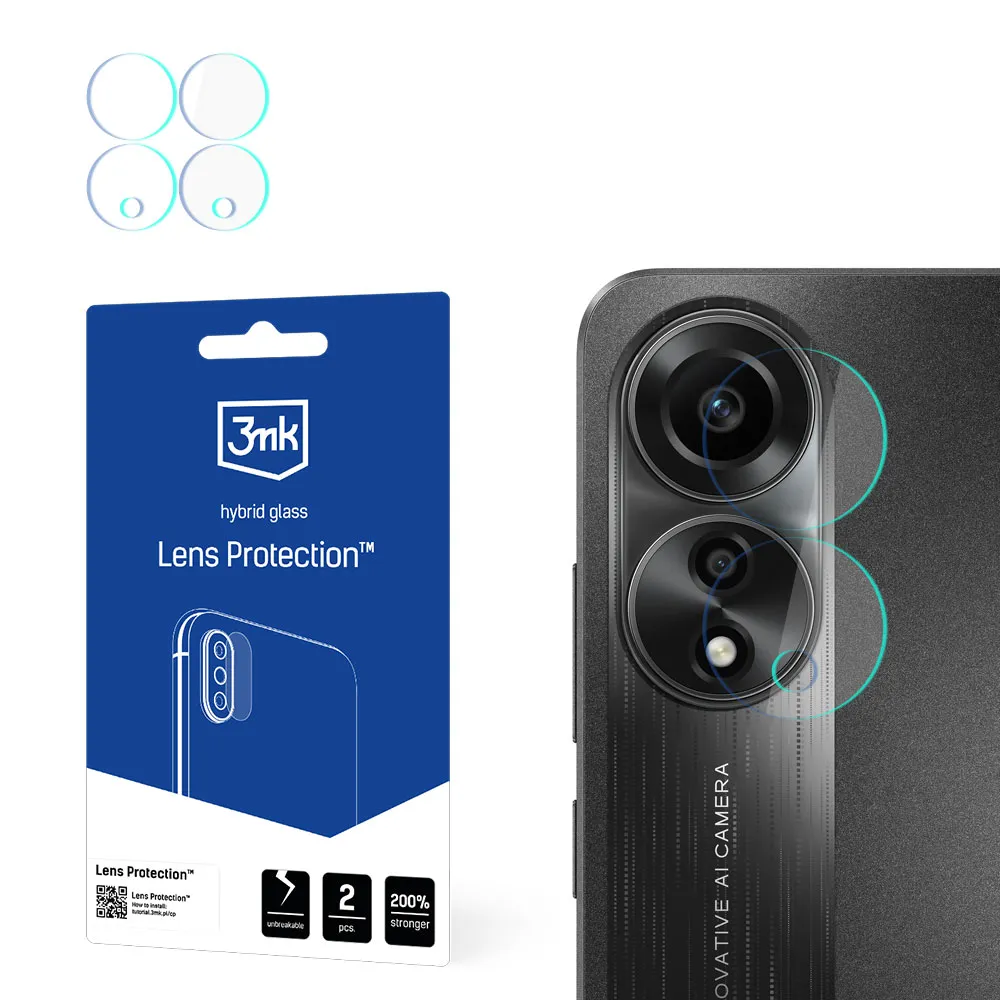 Lens glass for Oppo A78 5G - 3mk Lens Protection