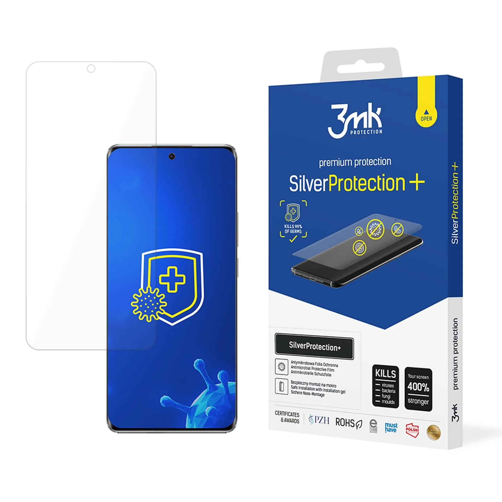 Anti-Shock Protective Film for Oppo F27 Pro+ - 3mk SilverProtection+
