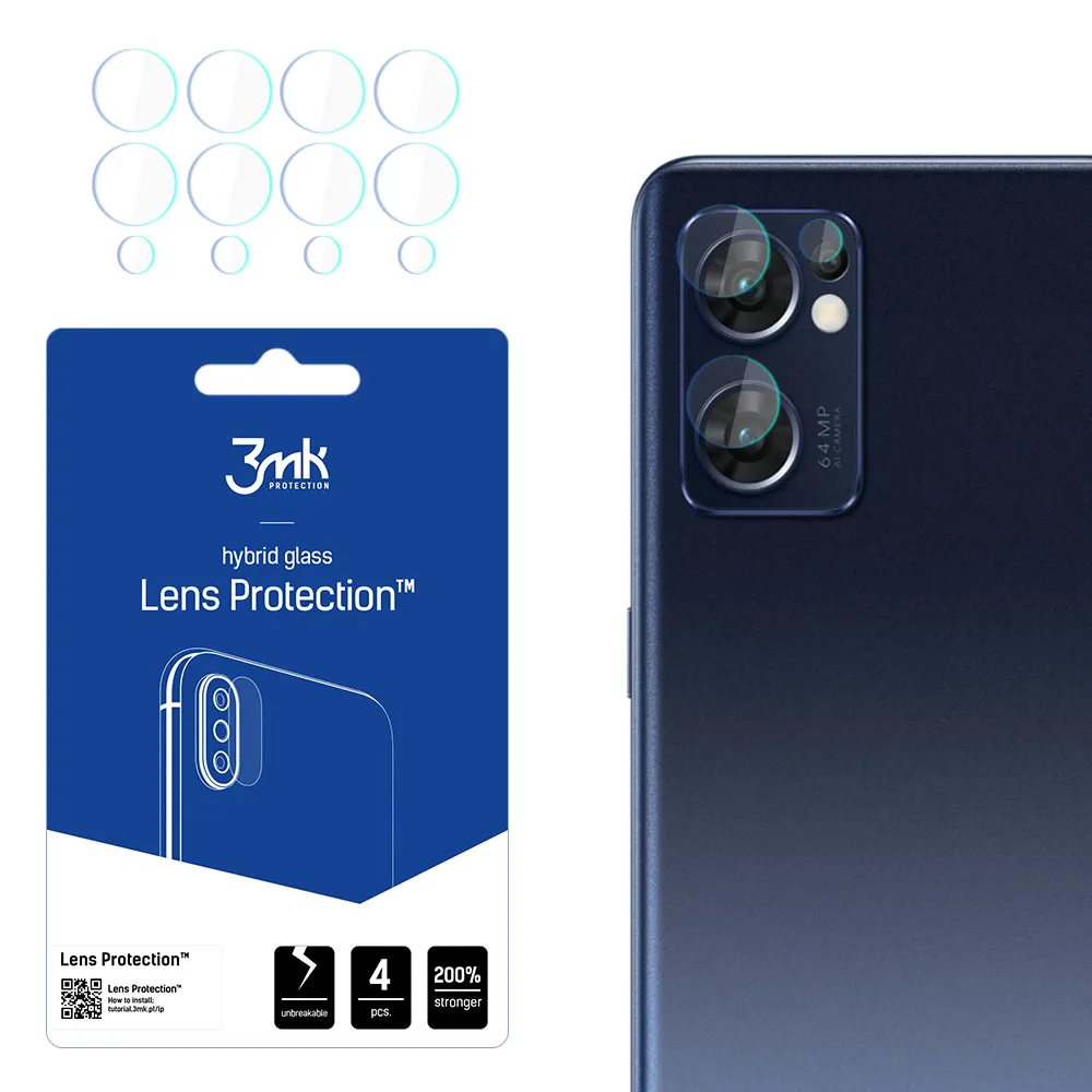 Lens glass for Oppo Find X5 Lite - 3mk Lens Protection