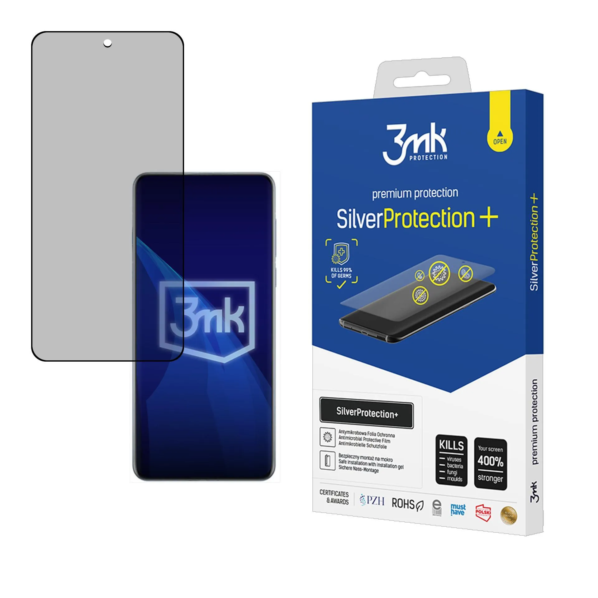 Anti-Shock Protective Film for Oppo Find X8 Pro - 3mk SilverProtection+