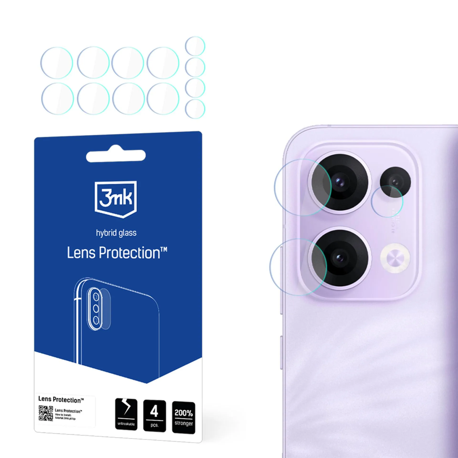 Lens glass for Oppo Reno 13 - 3mk Lens Protection