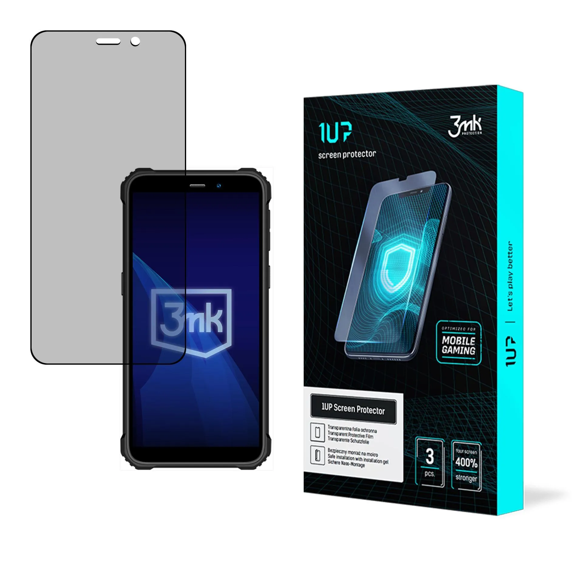 Screen protector for Oukitel G2 - 3mk 1UP screen protector (3 pieces)
