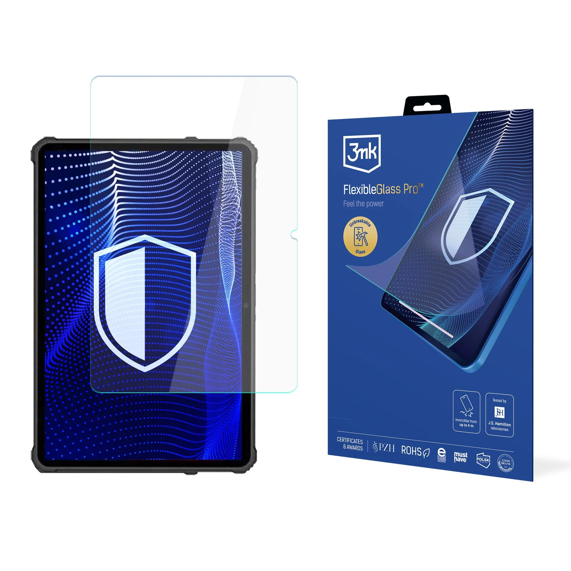 Shatterproof Glass for Oukitel RT2 - 3mk FlexibleGlass Pro
