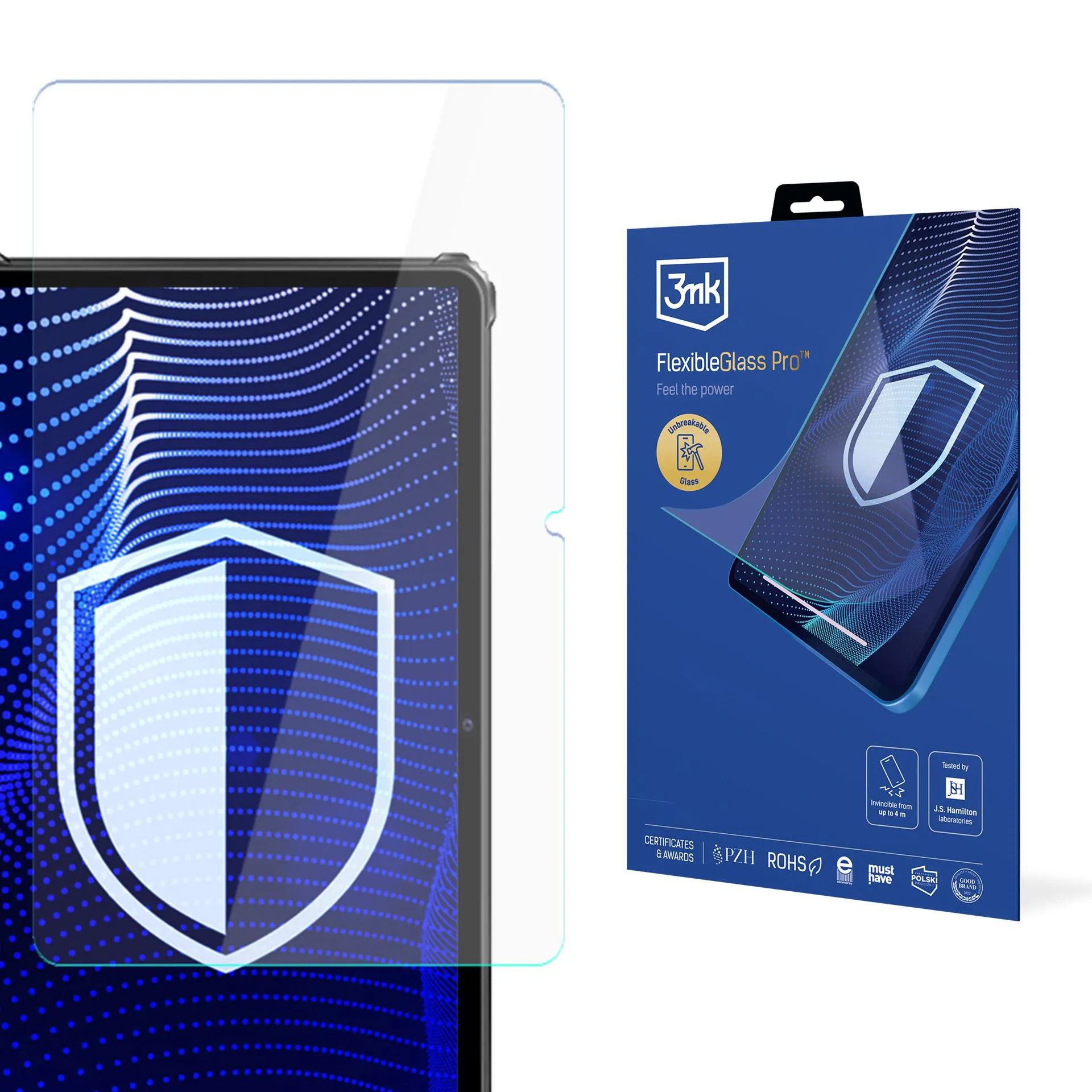 Shatterproof Glass for Oukitel RT9 - 3mk FlexibleGlass Pro