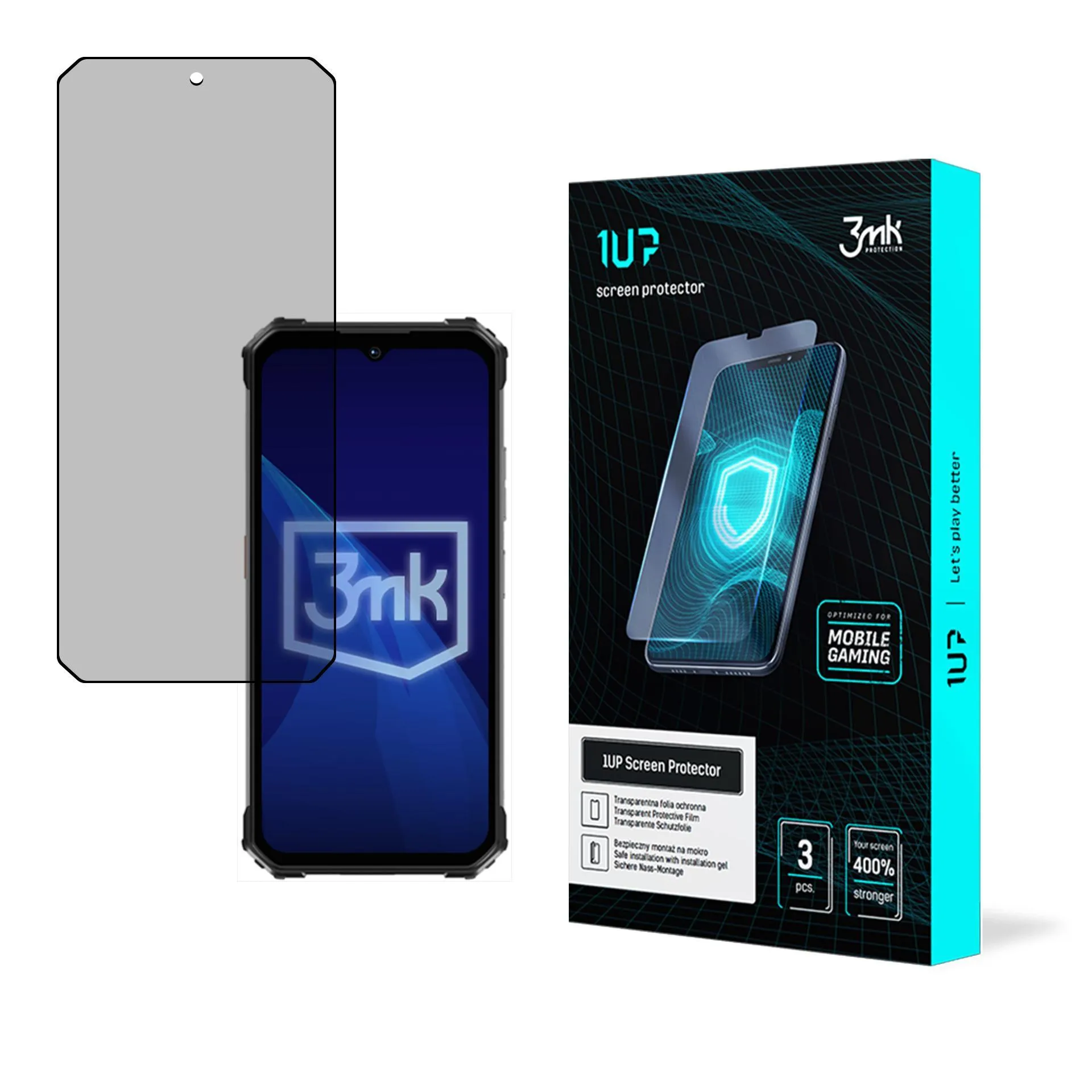 Screen protector for Oukitel WP26 - 3mk 1UP screen protector (3 pieces)