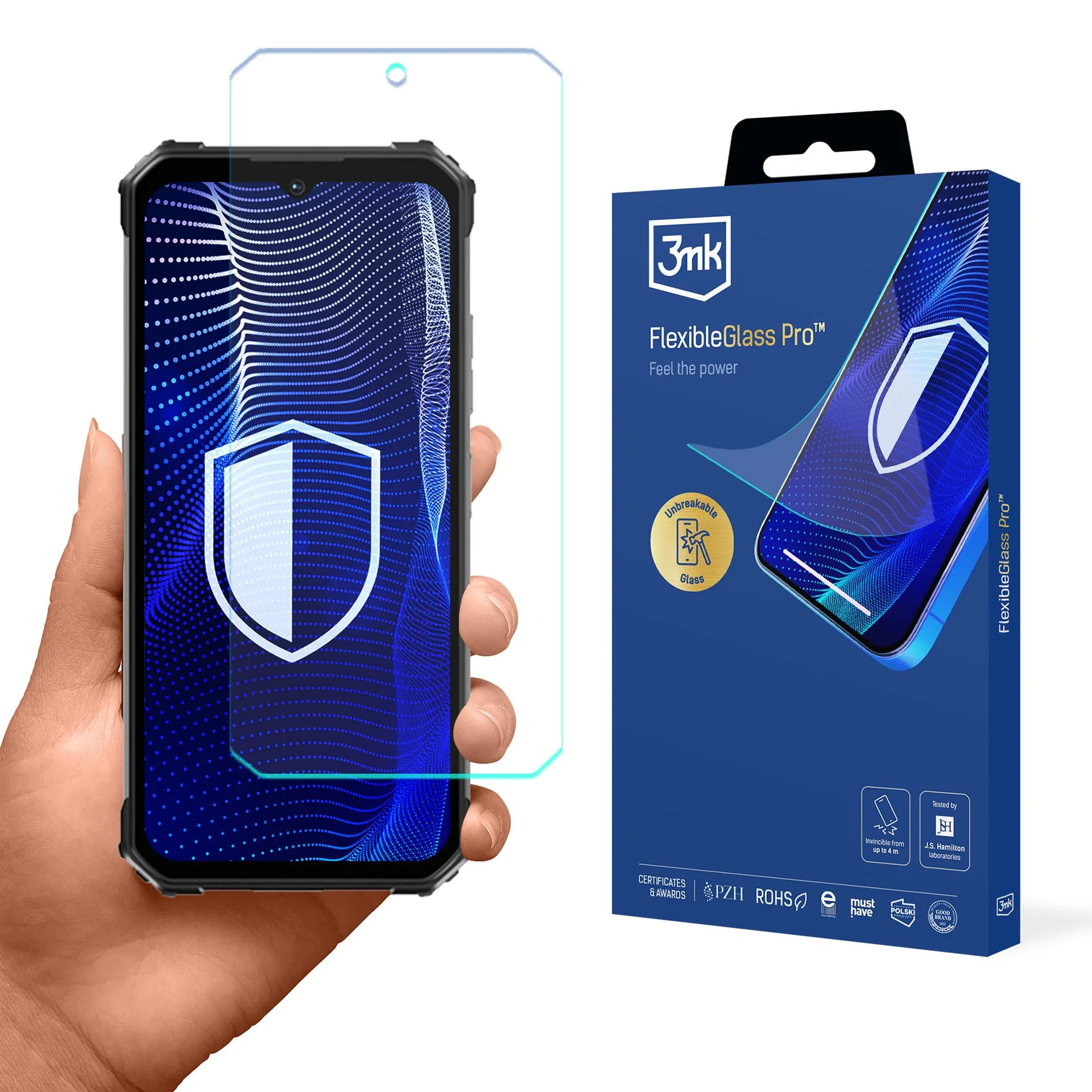 Shatterproof glass for Oukitel WP26 - 3mk FlexibleGlass Pro