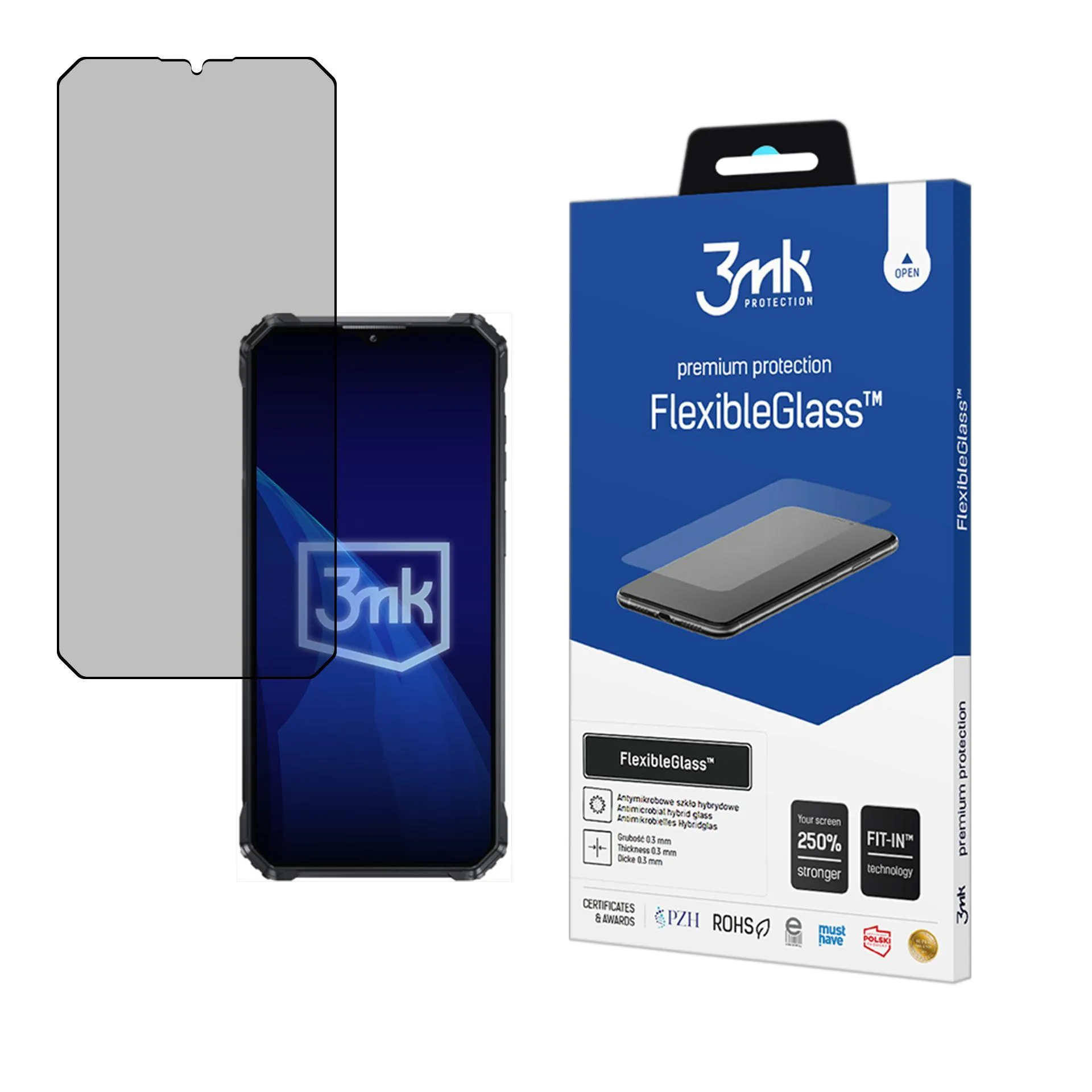 Hybrid unbreakable glass for Oukitel WP36 Pro - 3mk FlexibleGlass™
