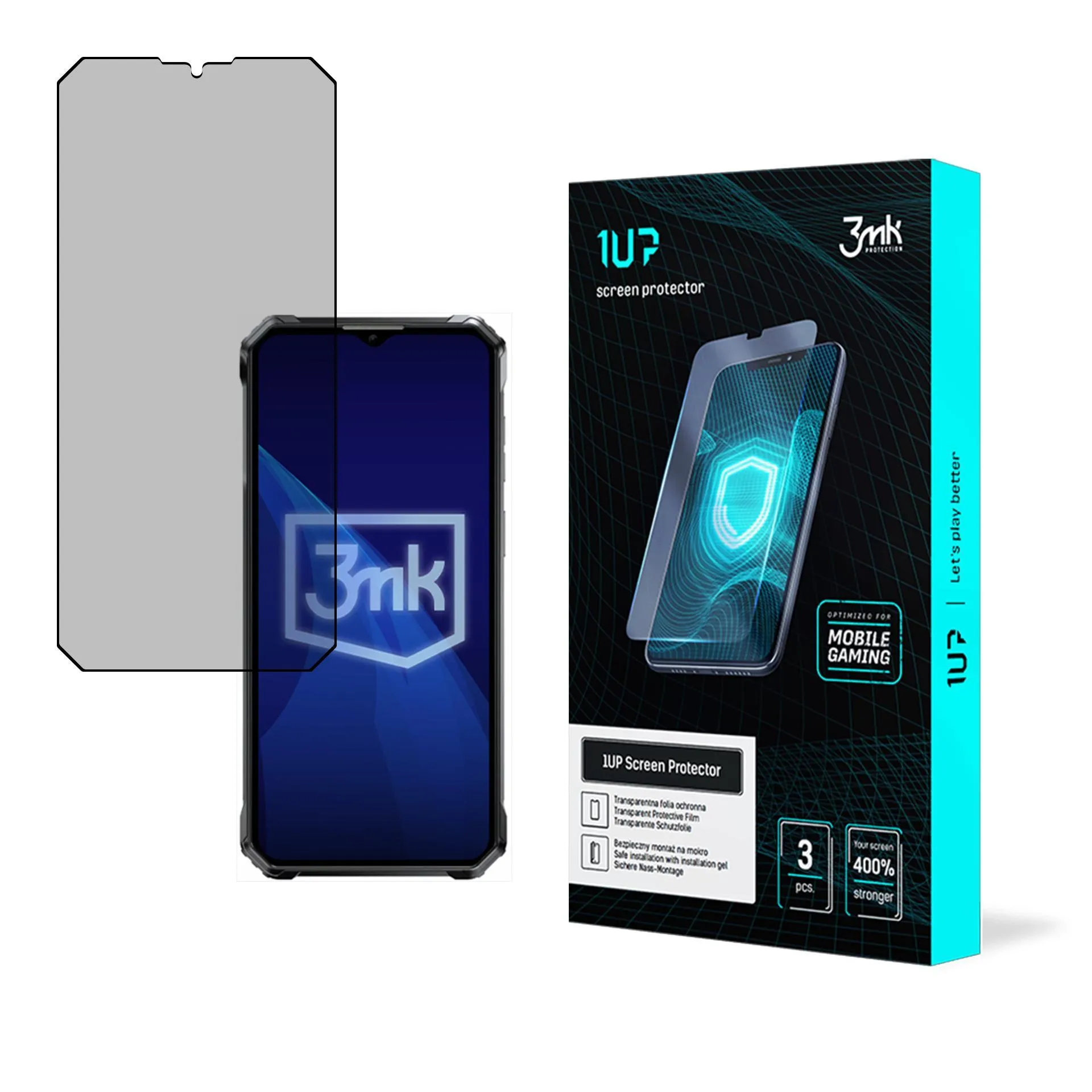 Screen protector for Oukitel WP38 - 3mk 1UP screen protector (3 pieces)