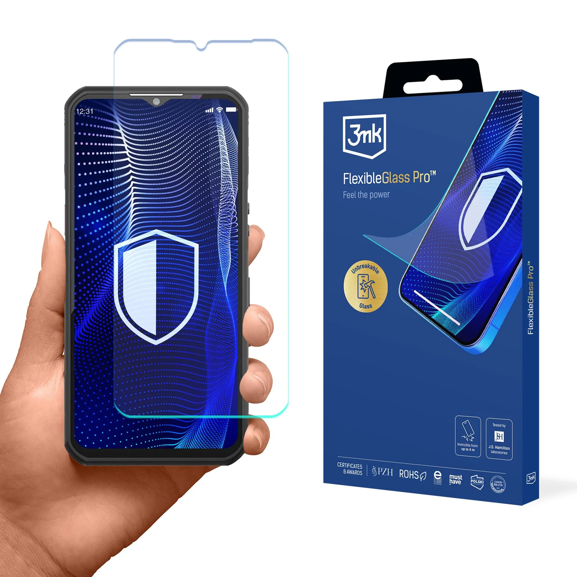 Shatterproof glass for Oukitel WP39 - 3mk FlexibleGlass Pro