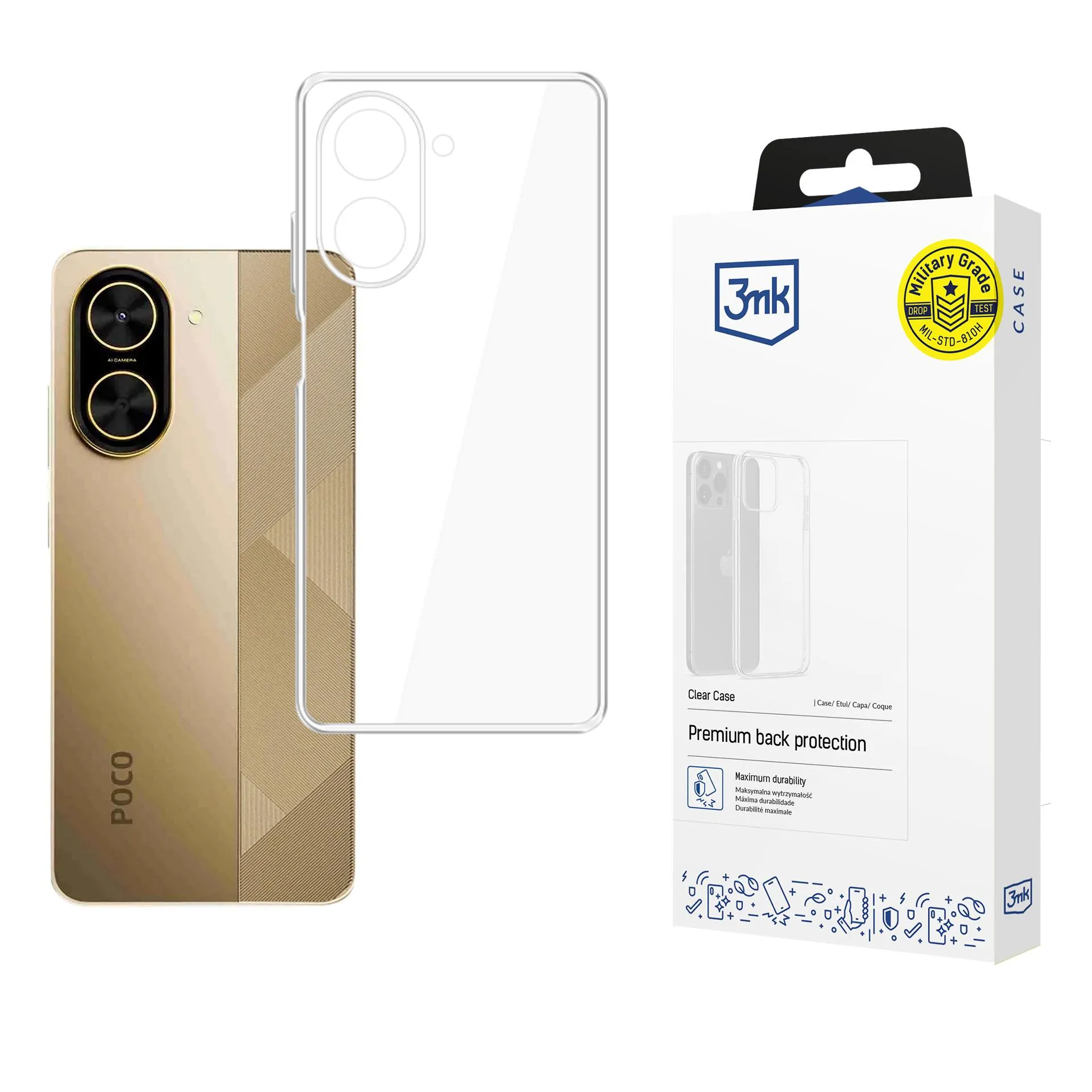 Case for POCO C71 4G /Redmi A5 5G - 3mk Clear Case