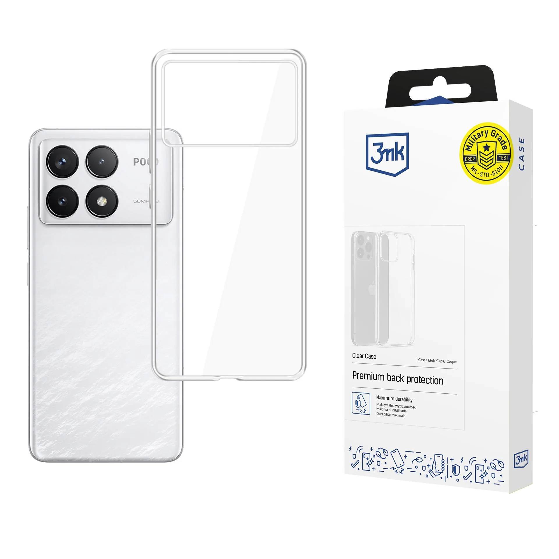 Case for Poco F6 Pro - 3mk Clear Case