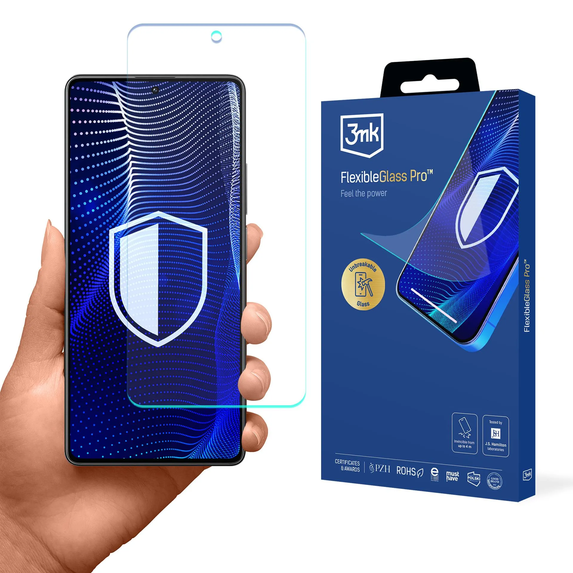 Shatterproof glass for POCO M7 Pro 5G - 3mk FlexibleGlass Pro