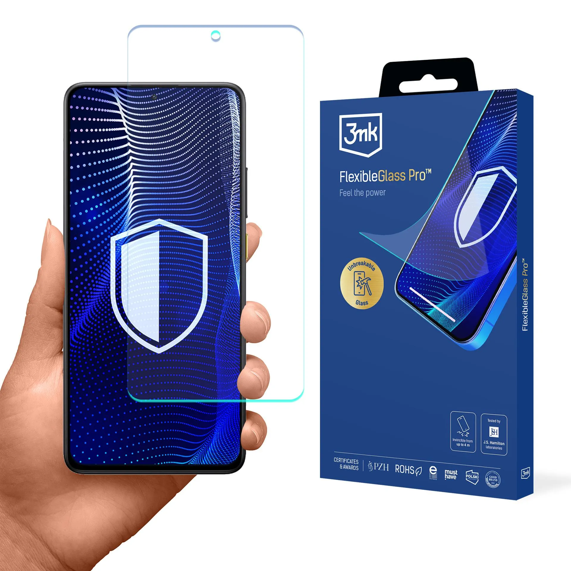 Shatterproof glass for POCO X7 Pro - 3mk FlexibleGlass Pro