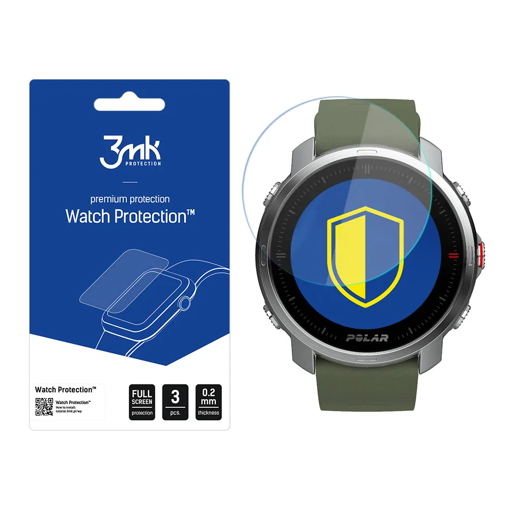 Protective glass for Polar Grit X smartwatch screen - 3mk Watch Protection