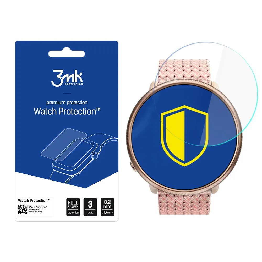Protective glass for Polar Ignite 2 smartwatch screen - 3mk Watch Protection