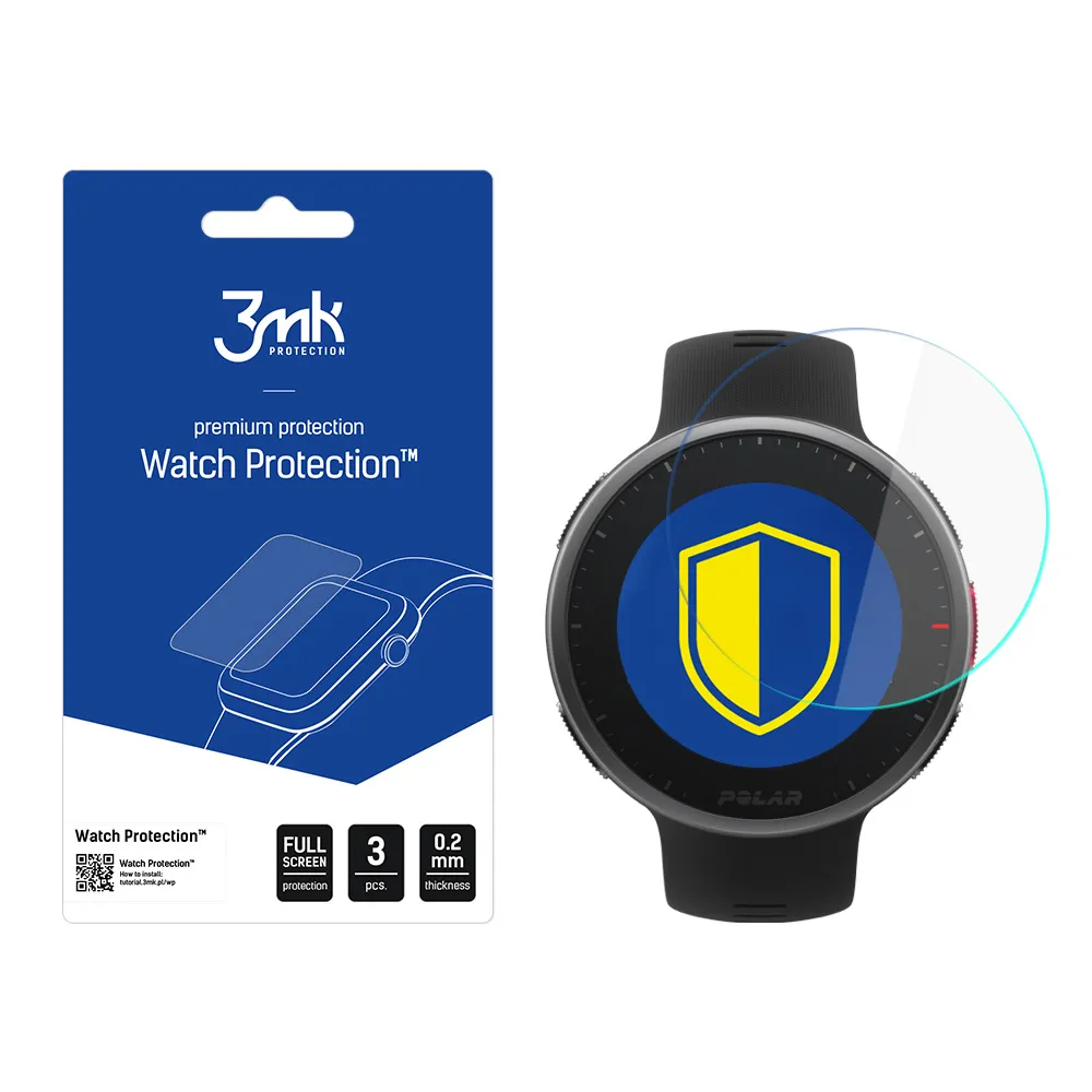 Protective glass for Polar Vantage V2 smartwatch screen - 3mk Watch Protection