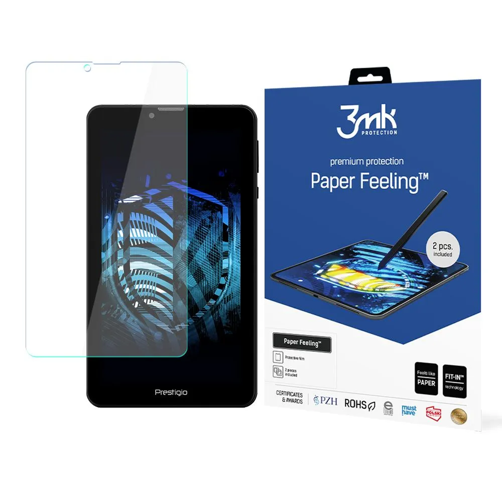 Protective film for Prestigio Q Mini 4137 - 3mk Paper Feeling (2 pcs.)