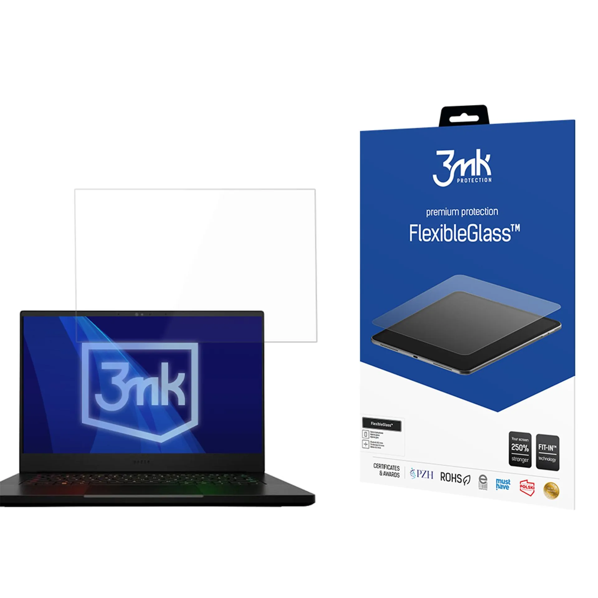 Shatterproof hybrid glass for RAZER Blade 14 - 3mk FlexibleGlass