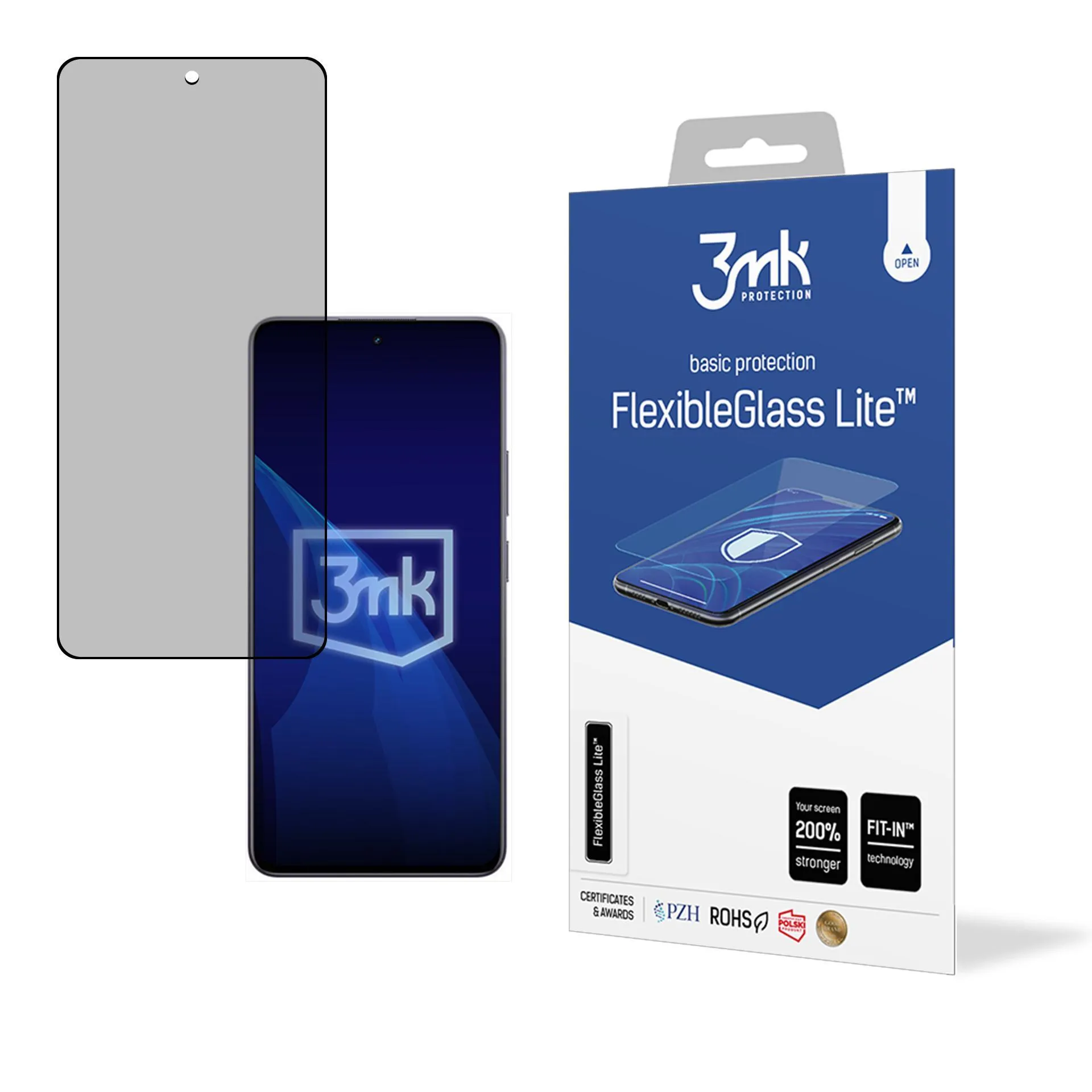 Unbreakable hybrid glass for Realme 13+ 5G - 3mk FlexibleGlass Lite