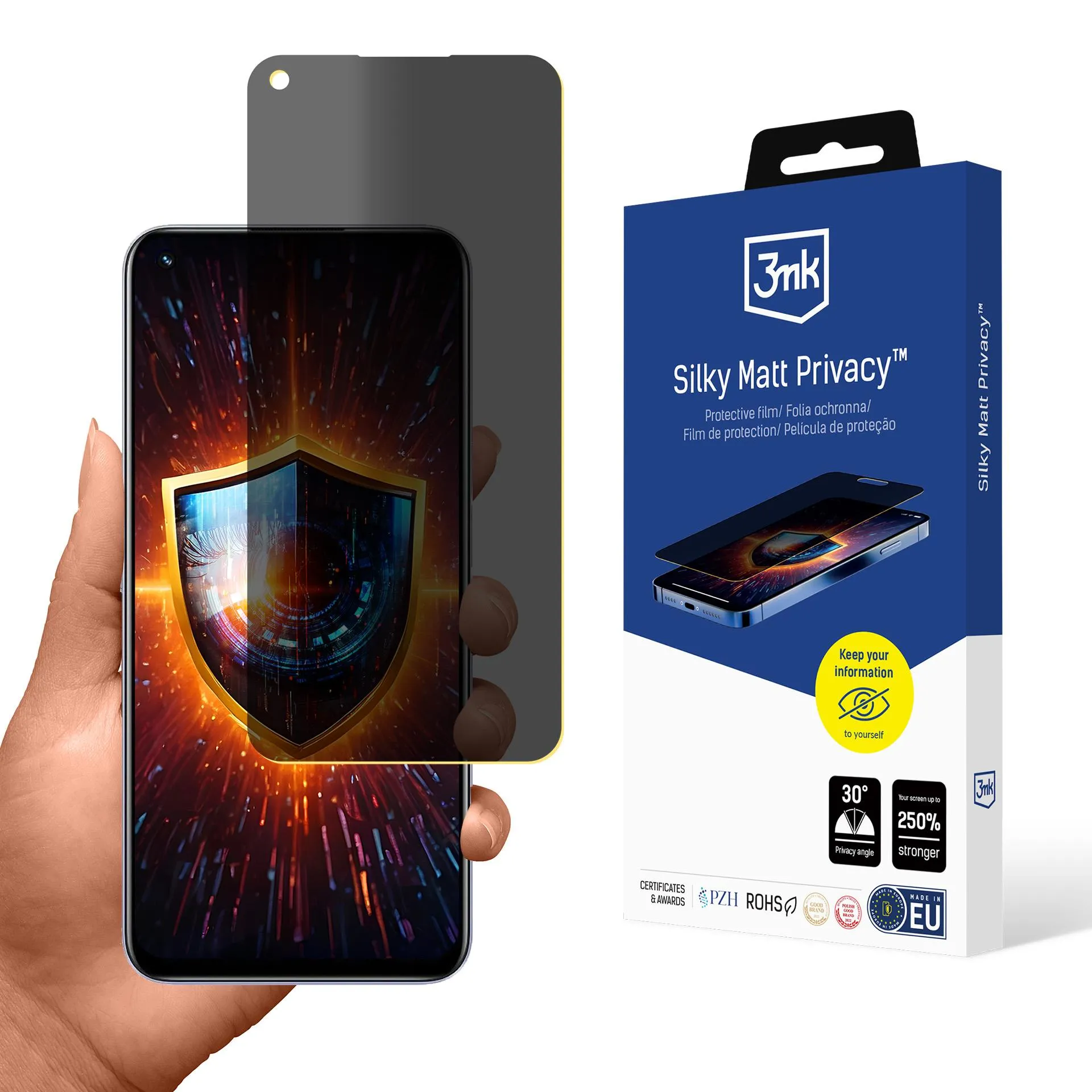 Privacy film for Realme 8i - 3mk Silky Matt Privacy