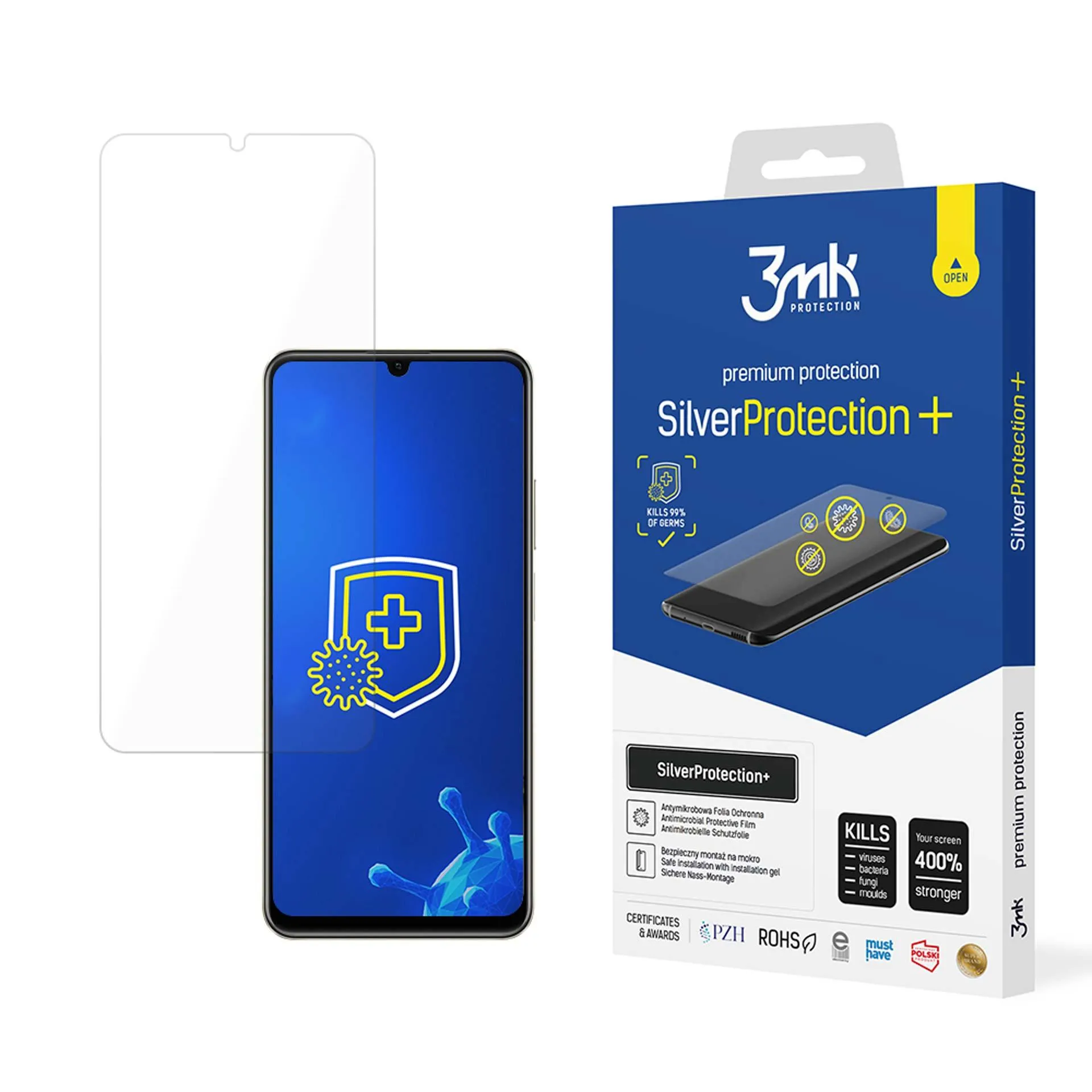 Anti-Shock Protective Film for Realme C51/C53 - 3mk SilverProtection+