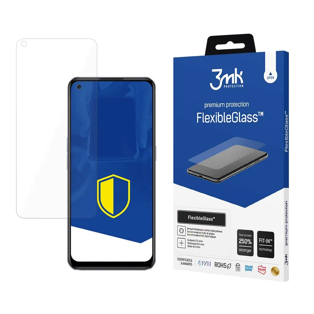 Shatterproof hybrid glass on Realme Narzo 50 Pro 5G - 3mk FlexibleGlass™
