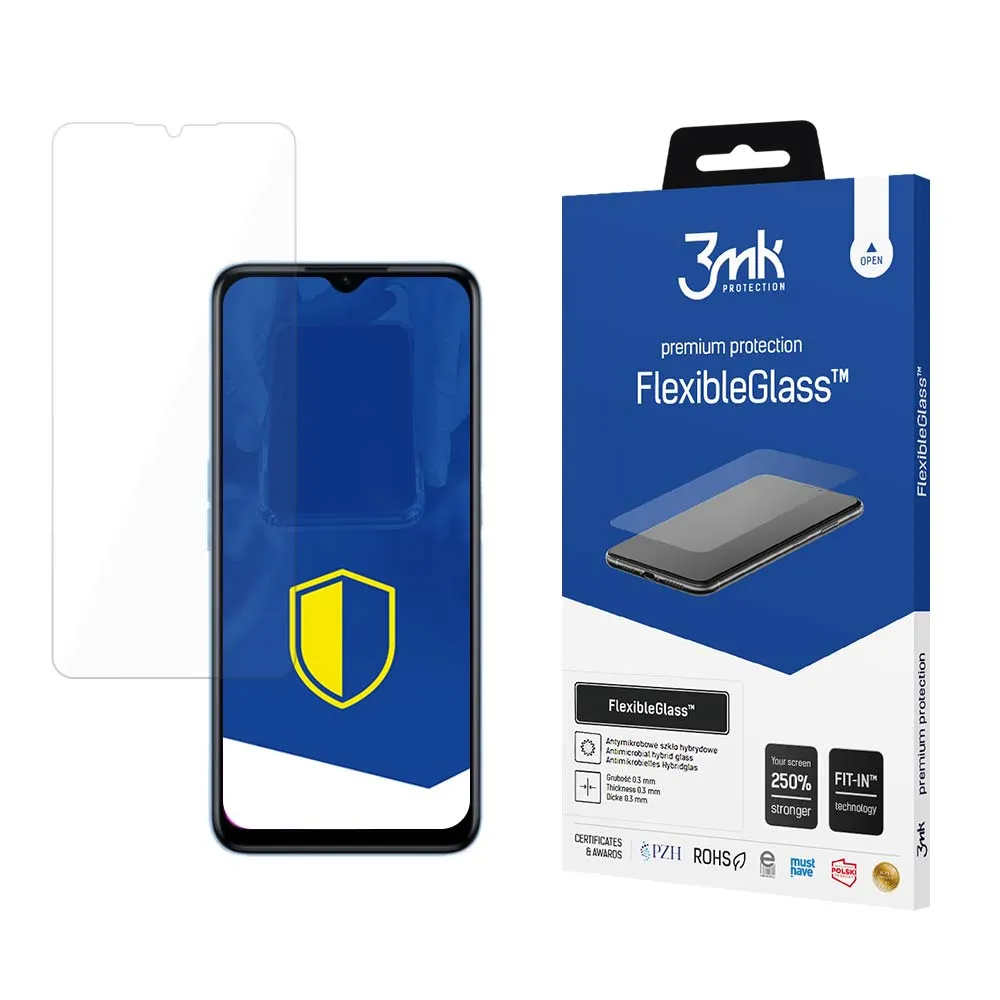 Shatterproof hybrid glass on Realme Narzo 50A Prime - 3mk FlexibleGlass™
