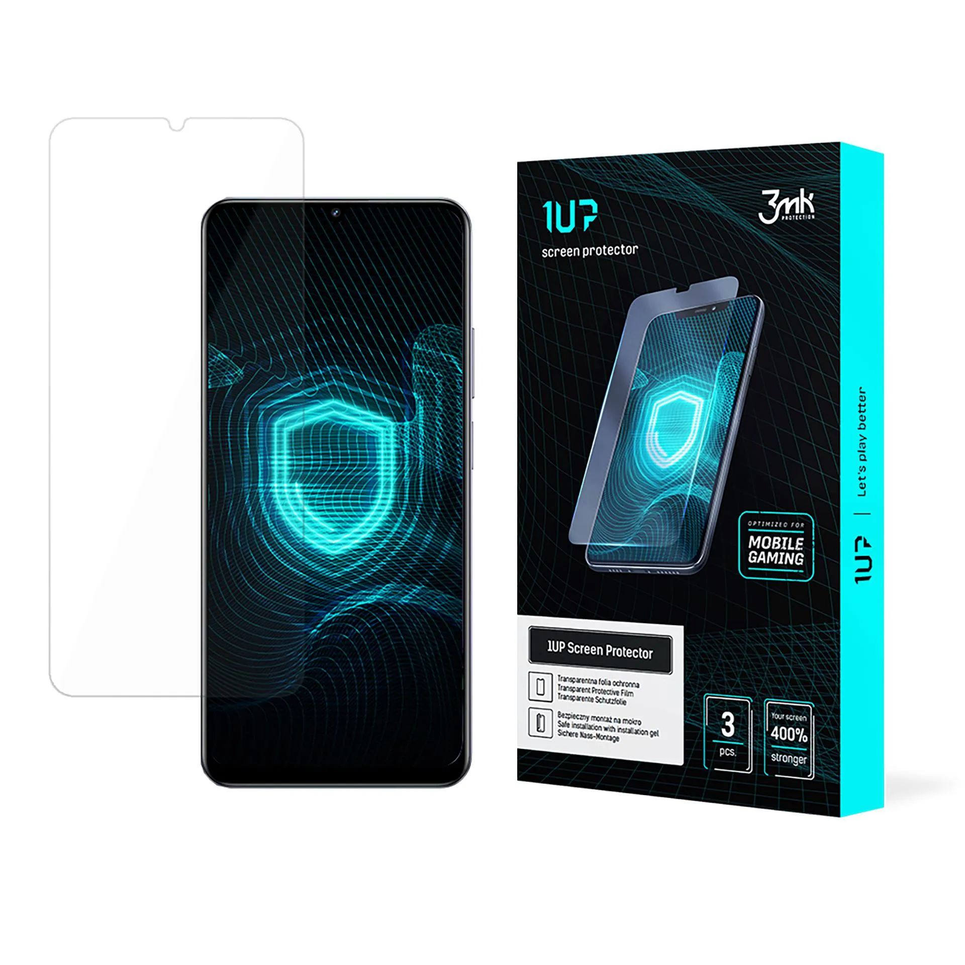 Protective film for Realme Narzo N61 - 3mk 1UP screen protector (3 pieces)