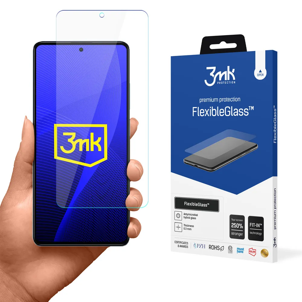 Shatterproof hybrid glass on Redmi Note 12 5G - 3mk FlexibleGlass™