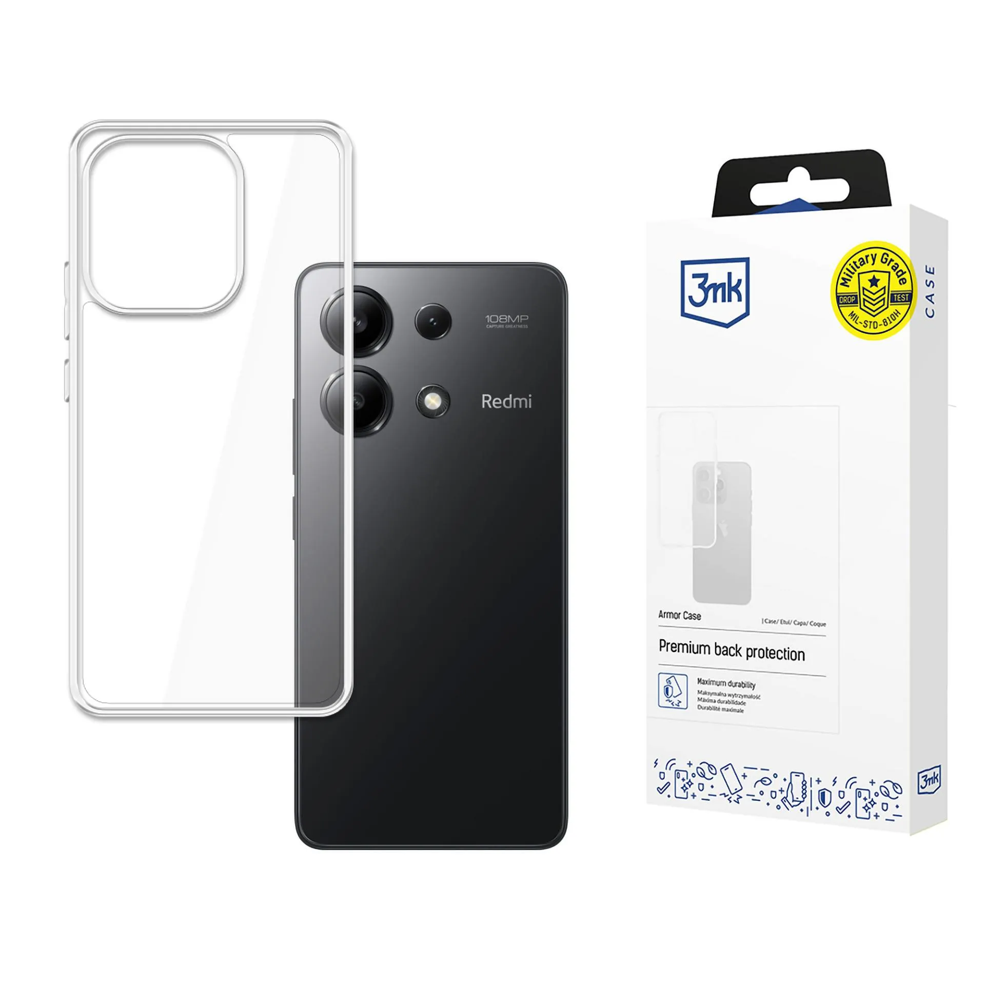 Armoured case for Redmi Note 13 4G - 3mk Armor Case