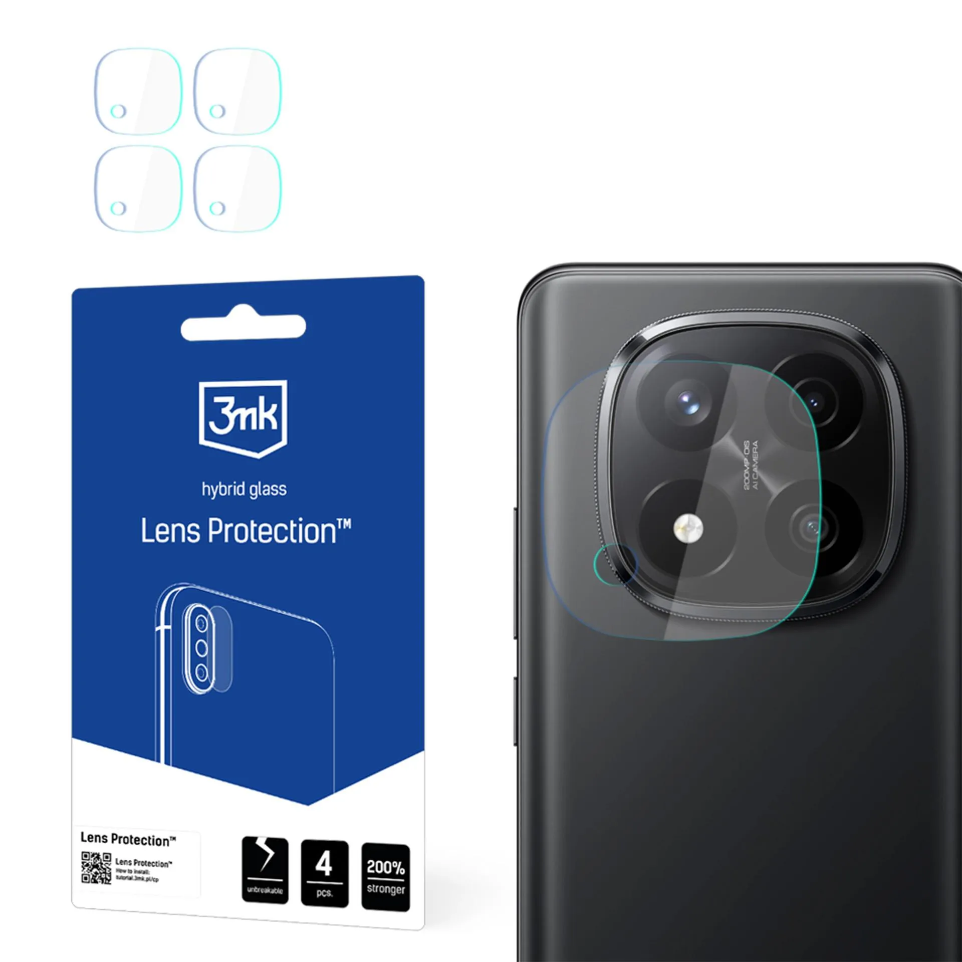 Lens glass for Redmi Note 14 Pro+ - 3mk Lens Protection