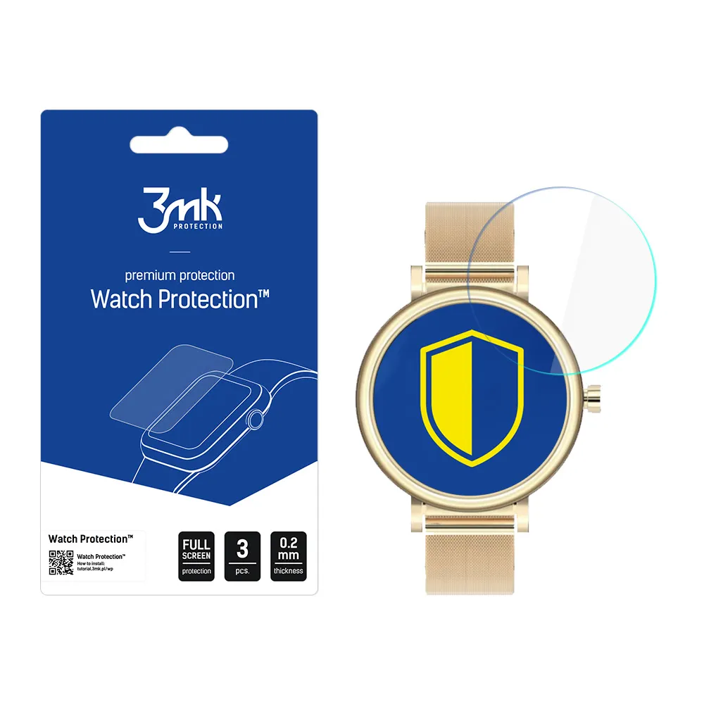 Protective screen film for smartwatch Rubicon RNBE64 - 3mk Watch Protection