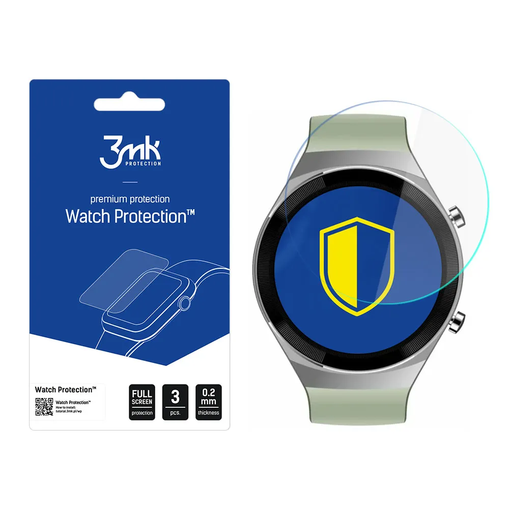 Protective screen film for smartwatch Rubicon RNCE68 - 3mk Watch Protection
