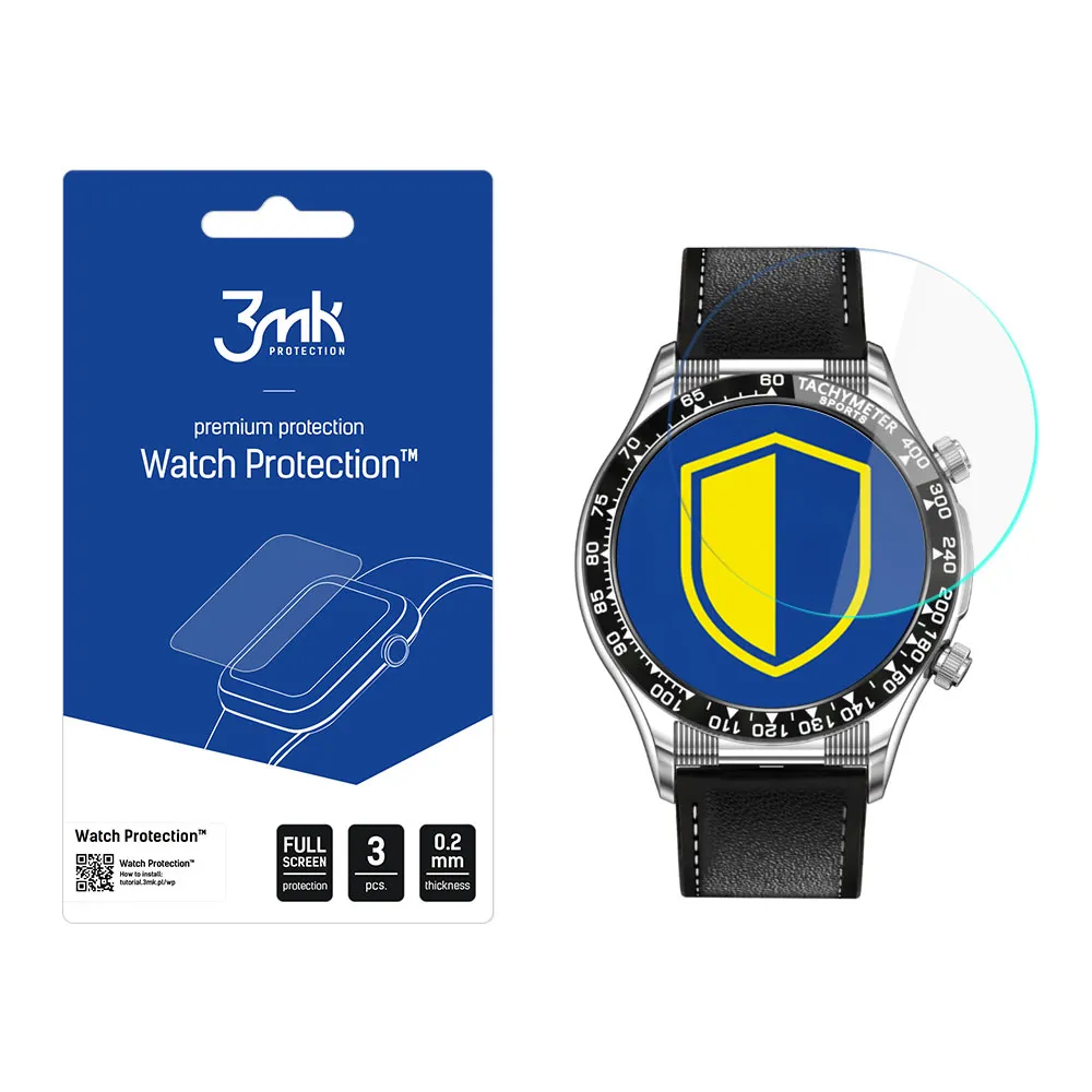 Protective glass for Rubicon RNCE94 smartwatch screen - 3mk Watch Protection