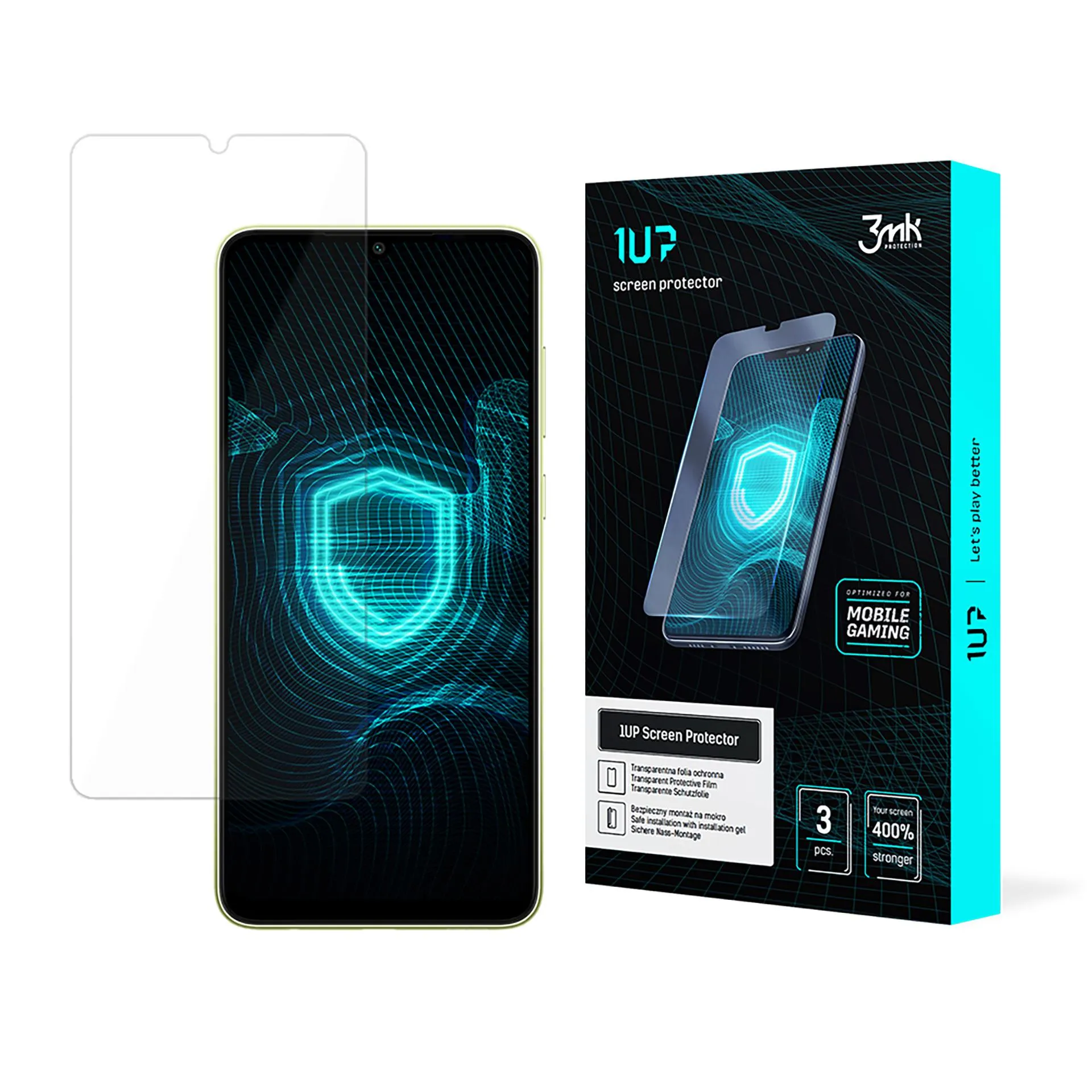 Protective film for Samsung Galaxy A06 - 3mk 1UP screen protector (3 pieces)