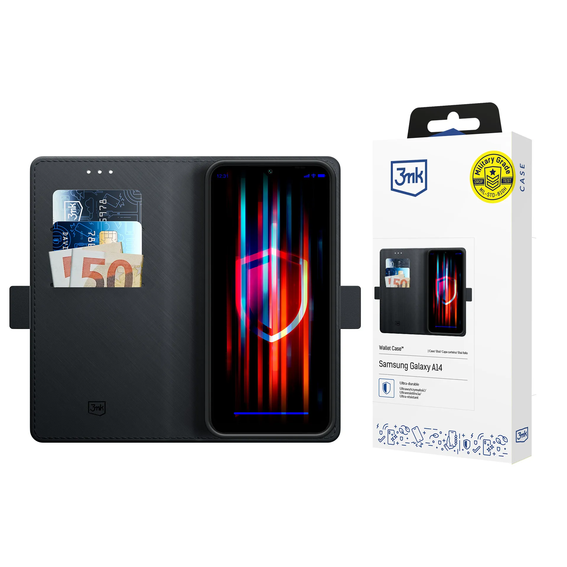 Case for Samsung Galaxy A14 4G - 3mk Wallet Case