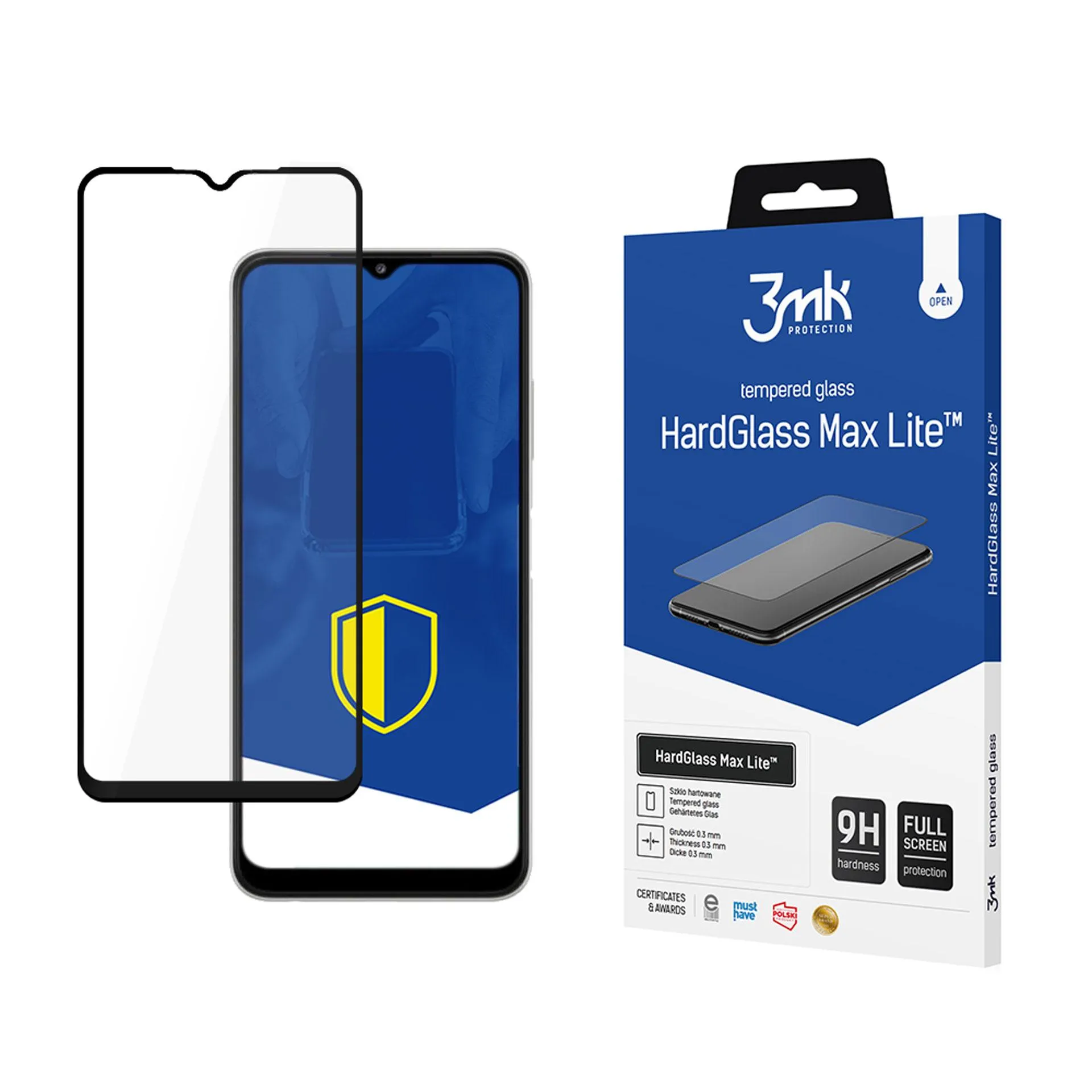 Tempered glass for Samsung Galaxy A22 4G - 3mk HardGlass Max Lite