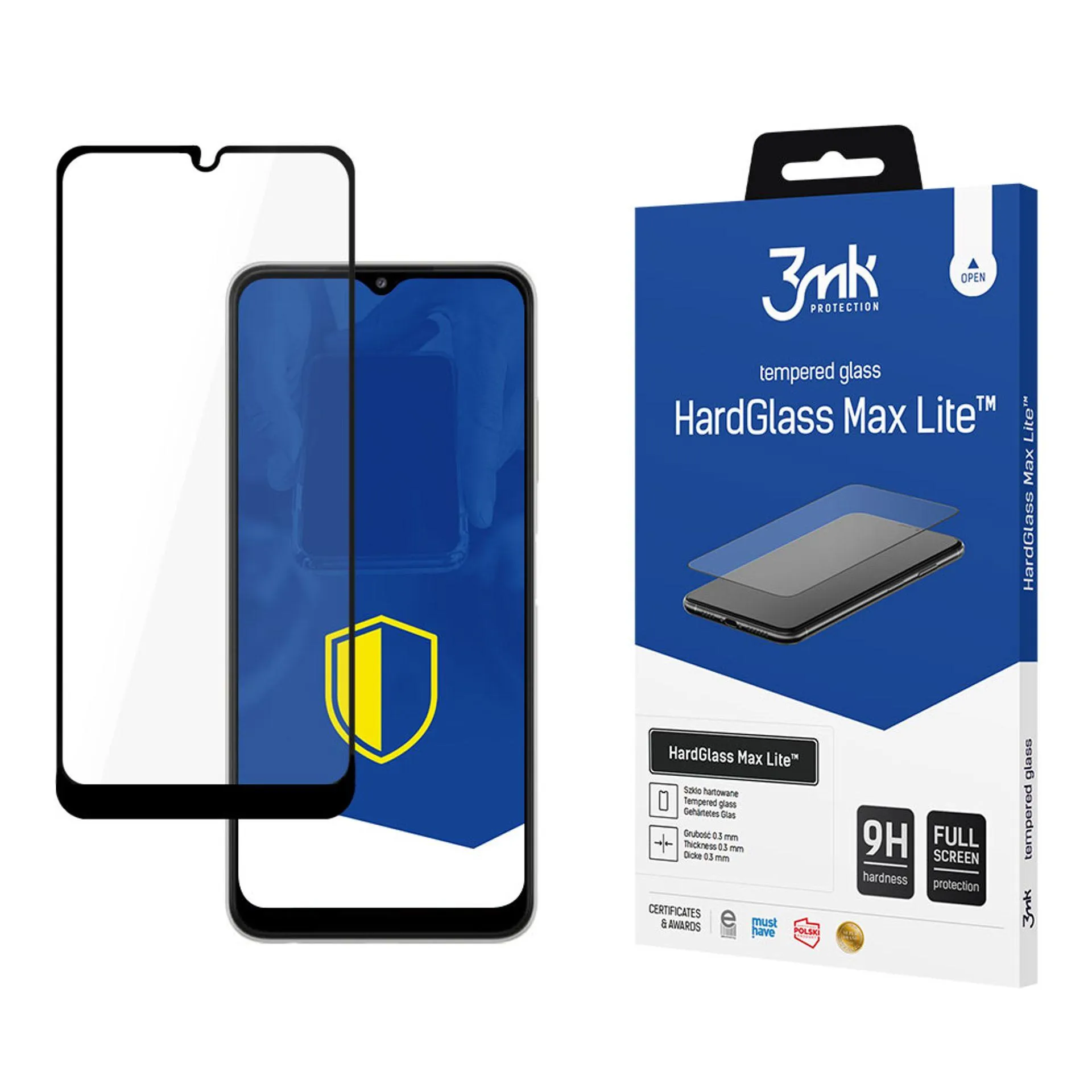 Tempered glass for Samsung Galaxy A22 5G - 3mk HardGlass Max Lite