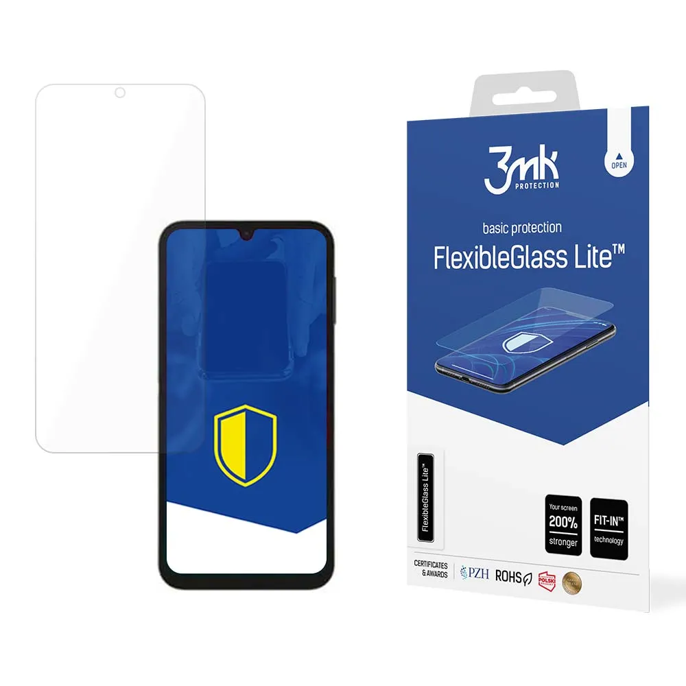 Unbreakable hybrid glass for Samsung Galaxy A24 4G - 3mk FlexibleGlass Lite