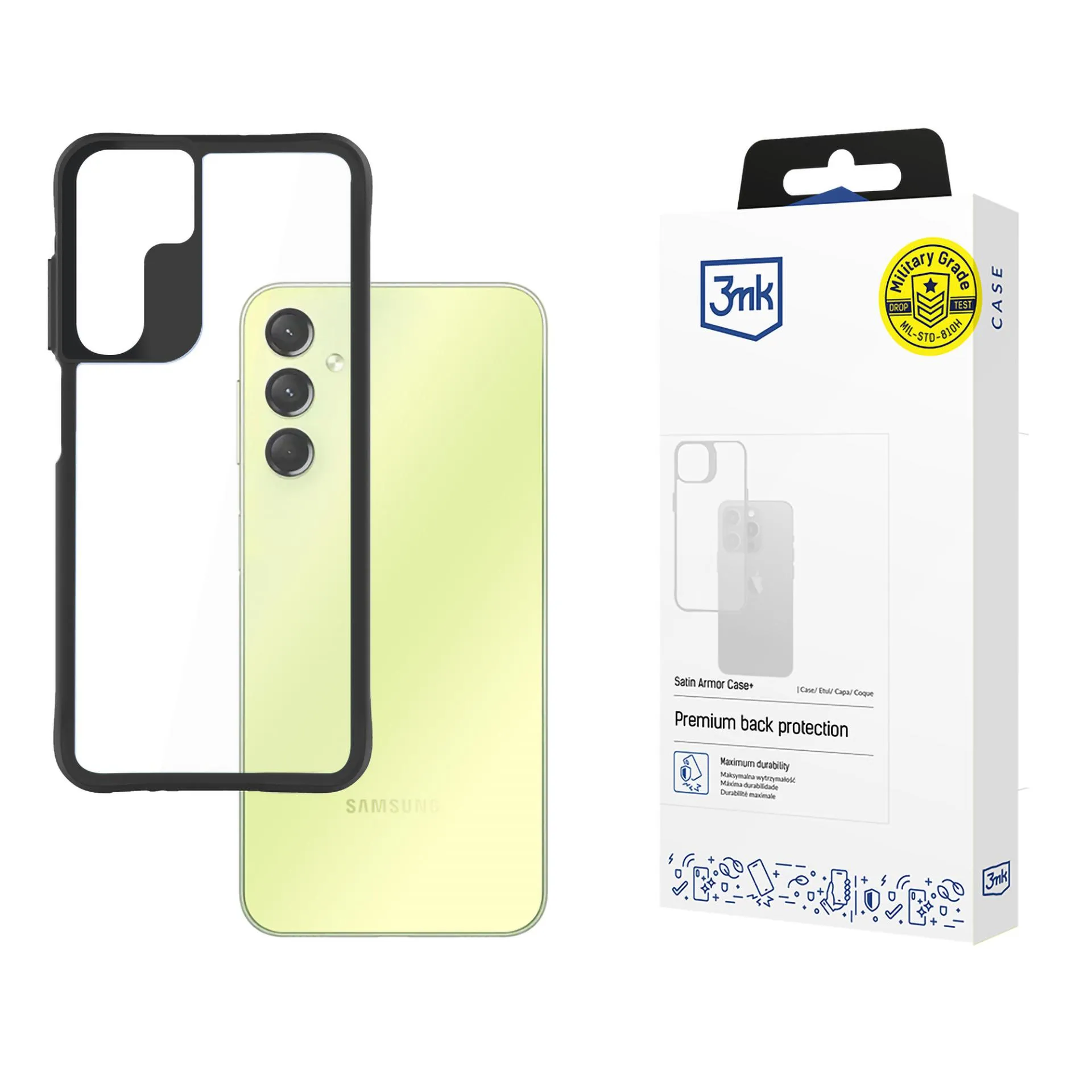 Case for Samsung Galaxy A25 5G - 3mk Satin Armor Case+
