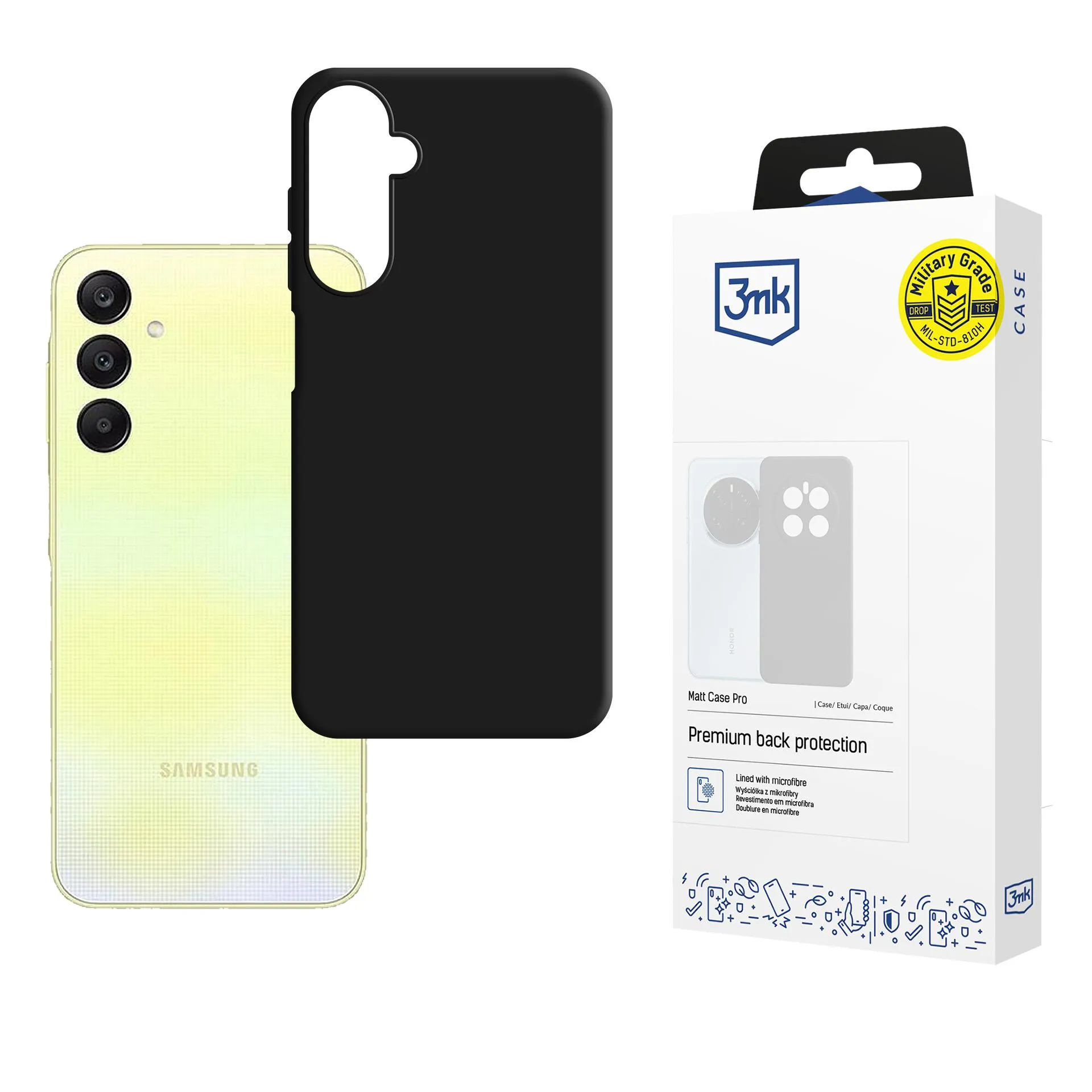 Case for Samsung Galaxy A26 5G - 3mk Matt Case Black