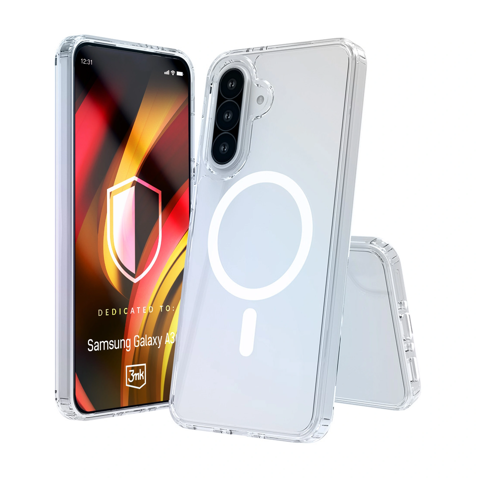 Armoured case for Samsung Galaxy A36 - 3mk HARDY® LiqForce MagCase™