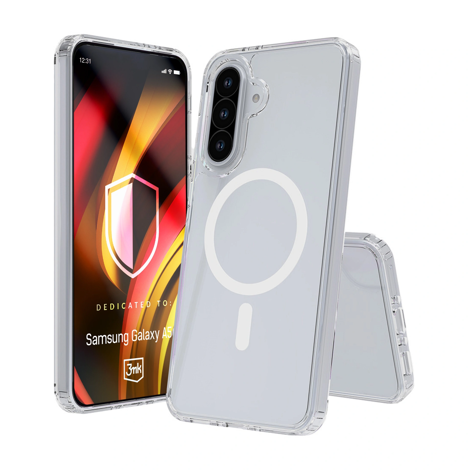 Armoured case for Samsung Galaxy A56 - 3mk HARDY® LiqForce MagCase™
