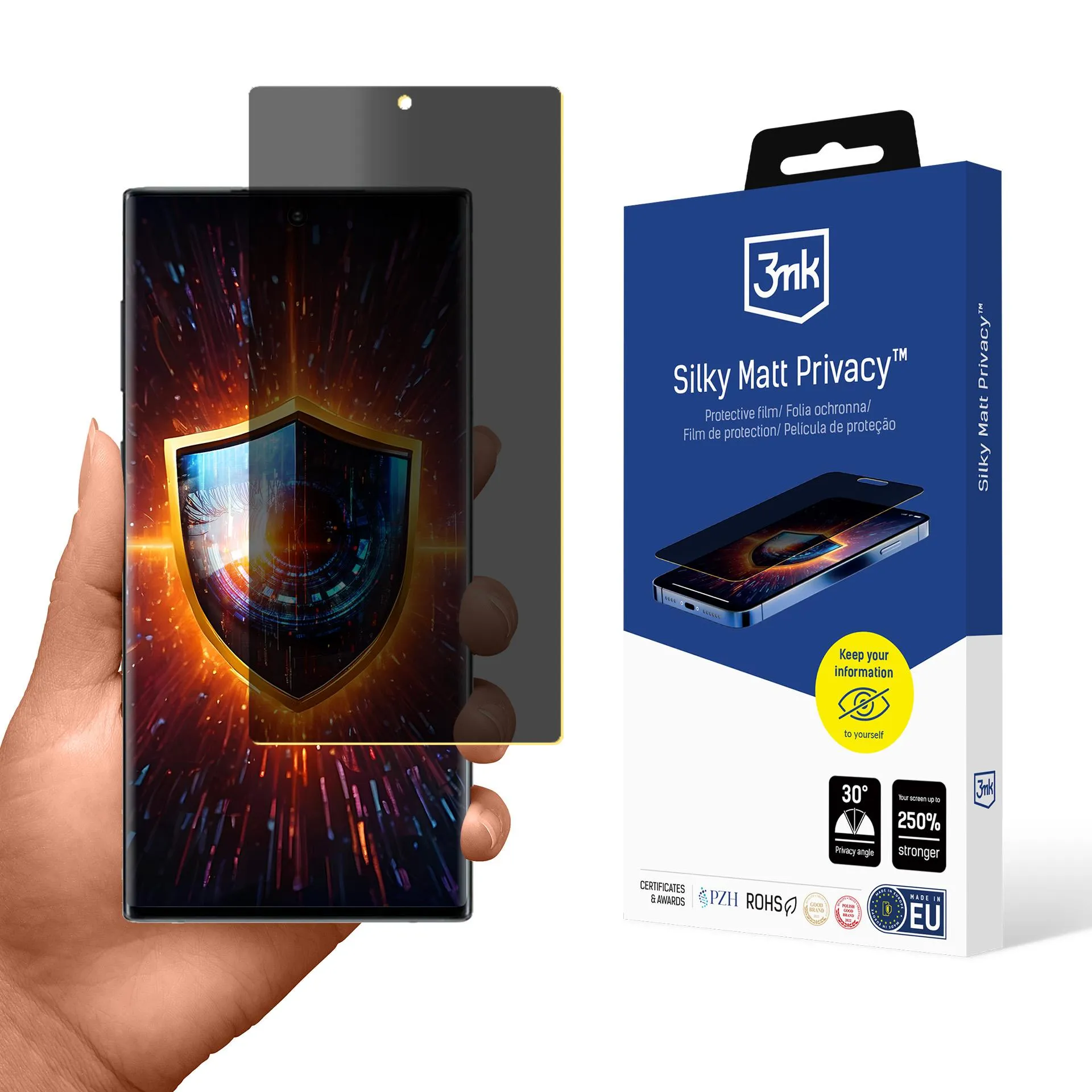 Privacy film for Samsung Galaxy Note 10 - 3mk Silky Matt Privacy