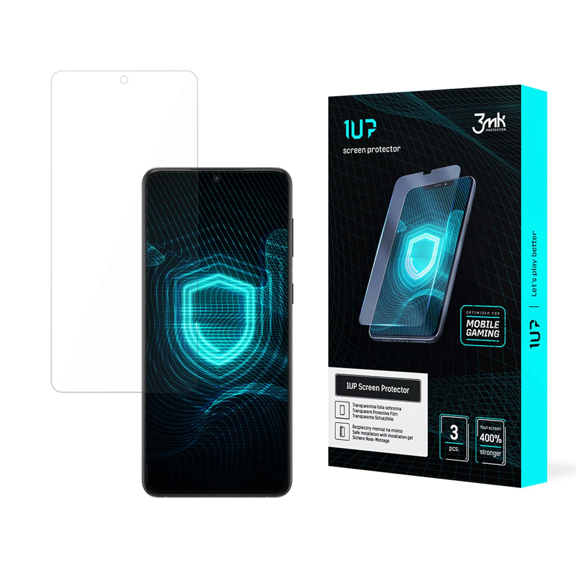 Protective film for Samsung Galaxy S24 FE - 3mk 1UP screen protector (3 pieces)